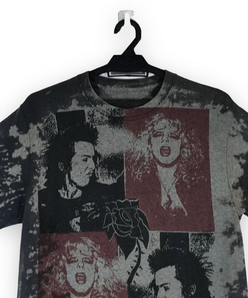 Band Tees × Vintage Vintage rare Sid Vicious Nancy Spungen acid wash punk rock Size US M / EU 48-50 / 2 - 2 Thumbnail