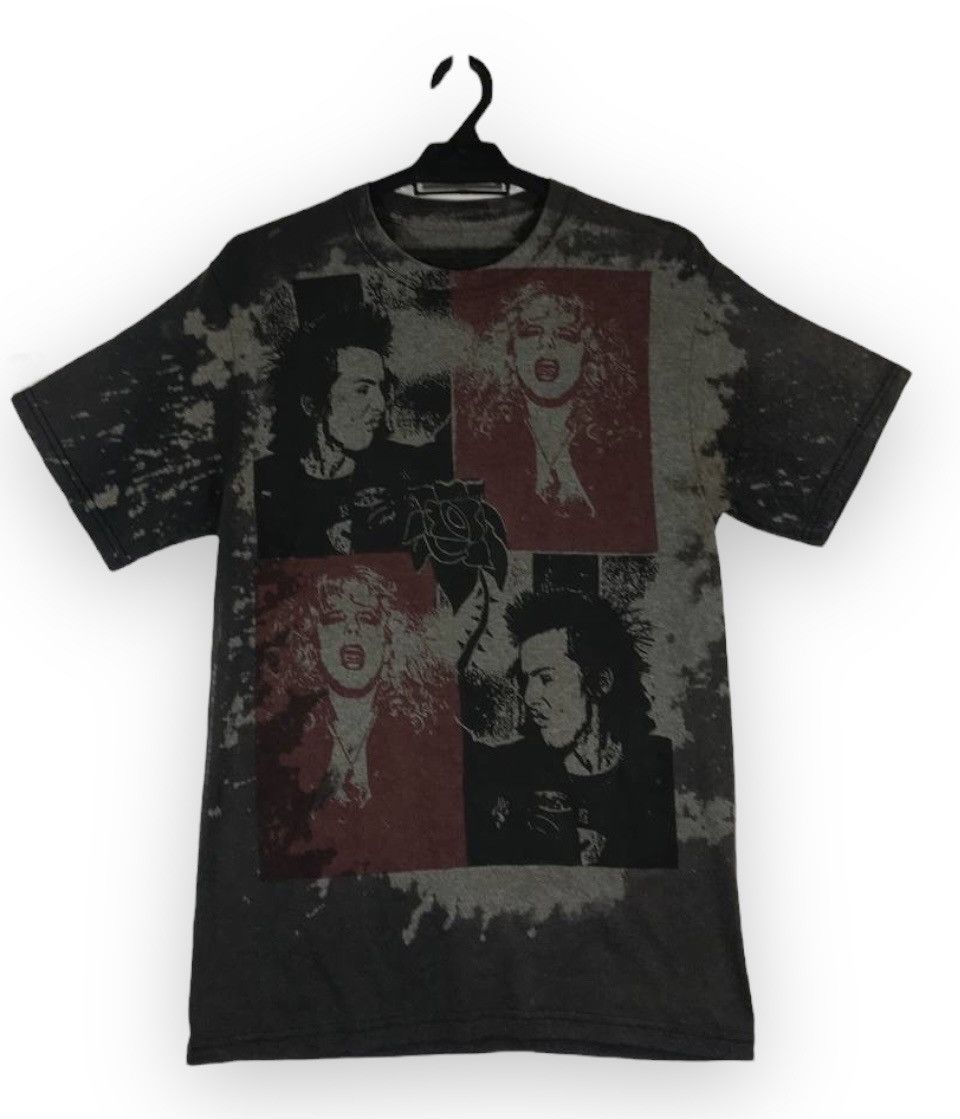 Band Tees × Vintage Vintage rare Sid Vicious Nancy Spungen acid wash punk rock Size US M / EU 48-50 / 2 - 1 Thumbnail
