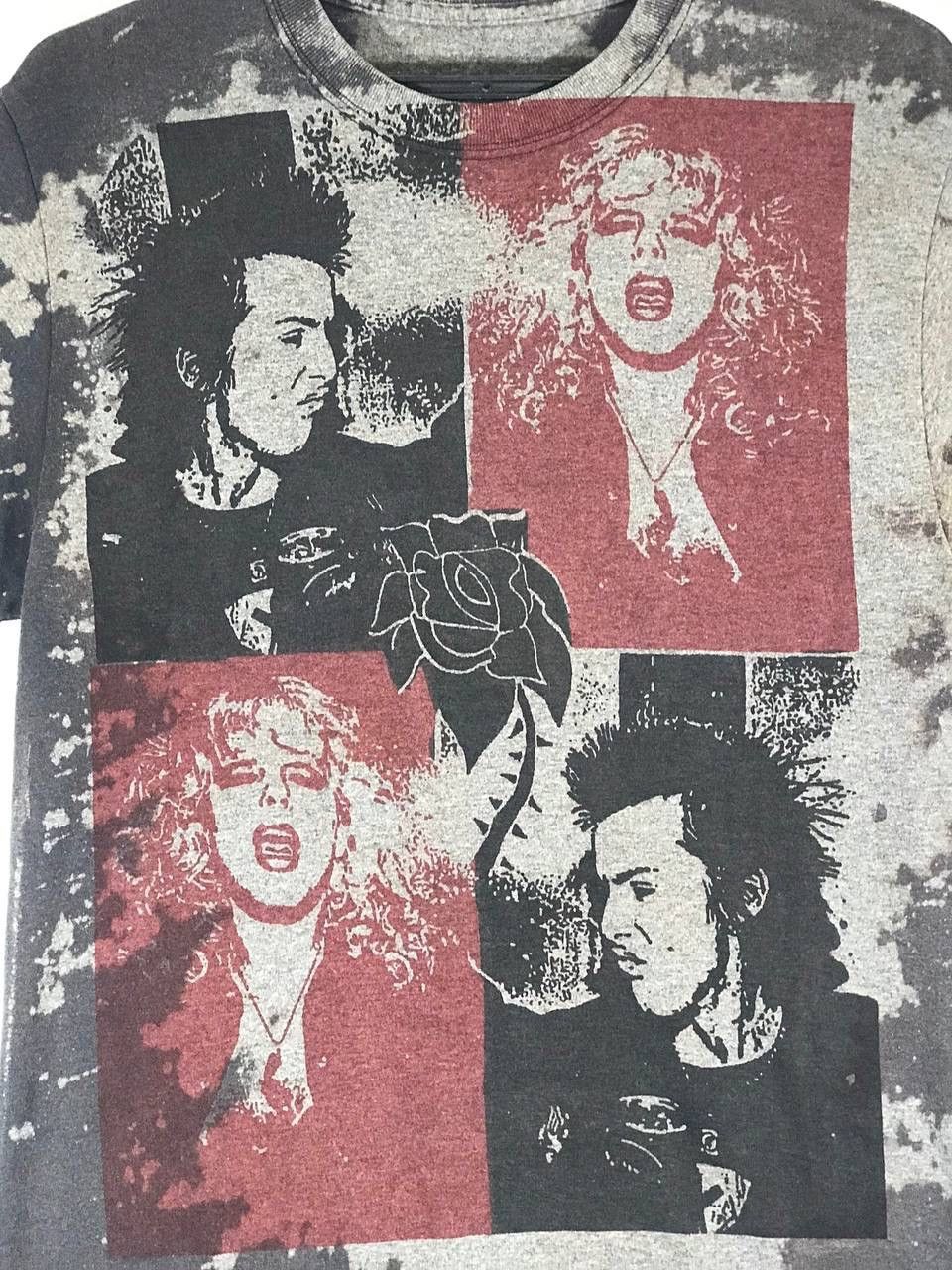 Band Tees × Vintage Vintage rare Sid Vicious Nancy Spungen acid wash punk rock Size US M / EU 48-50 / 2 - 3 Thumbnail