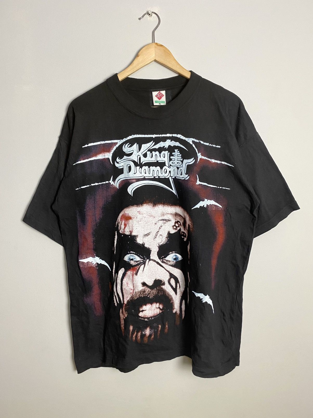 Band Tees Rare Vintage 90s King Diamond Heavy Metal Band Tee Size US XL / EU 56 / 4 - 1 Thumbnail