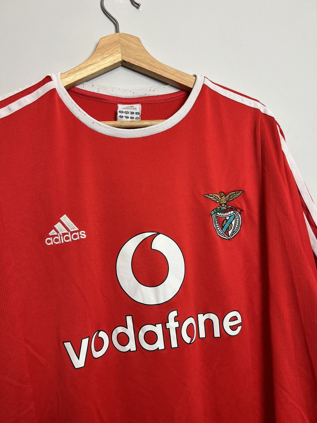 Adidas Rare Vintage 2003 Benfica Portugal Adidas Home Soccer Jersey Size US L / EU 52-54 / 3 - 3 Thumbnail