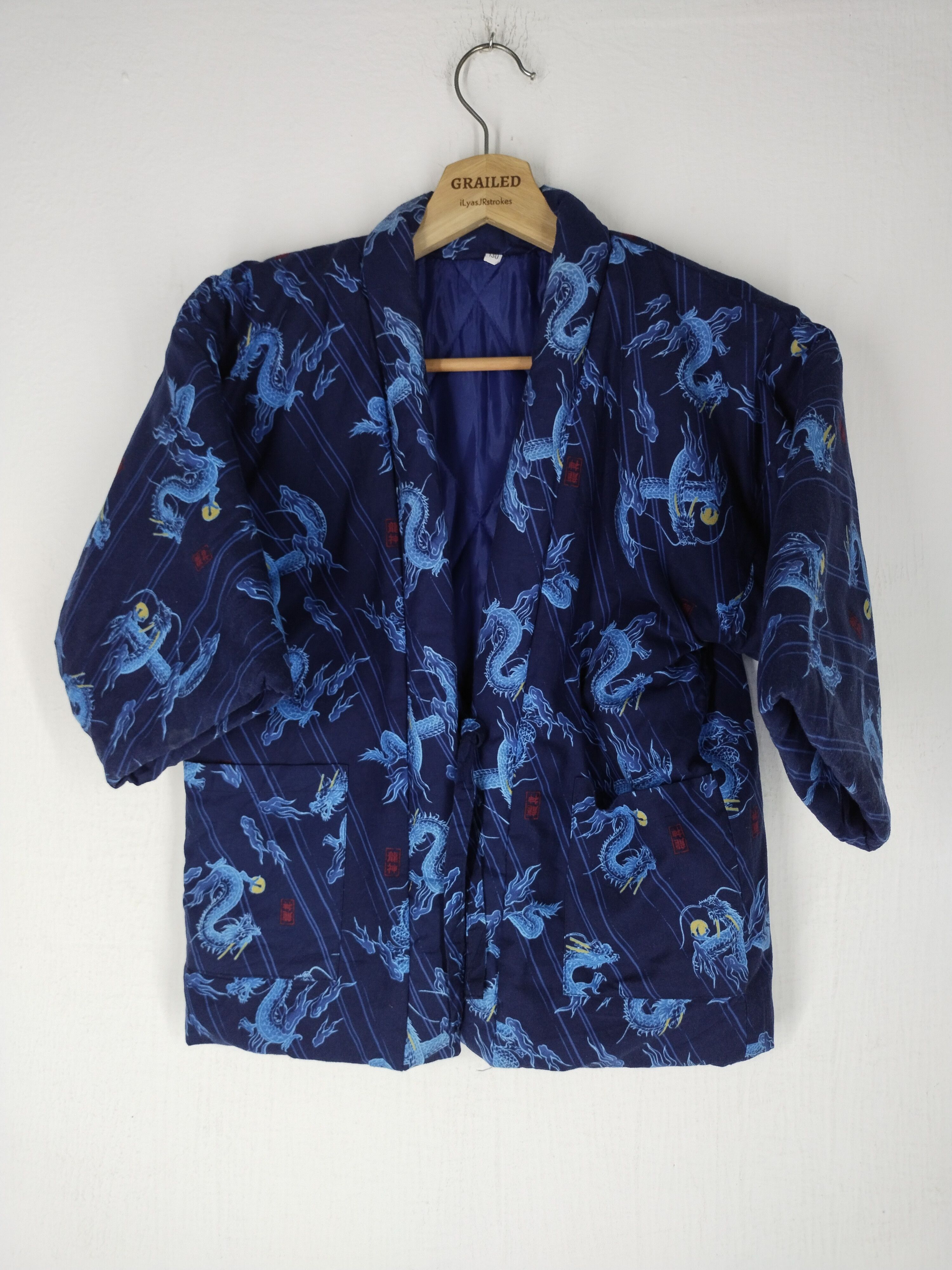 FULL PRINT DRAGON PRINT KIMONO KIDS SIZE S