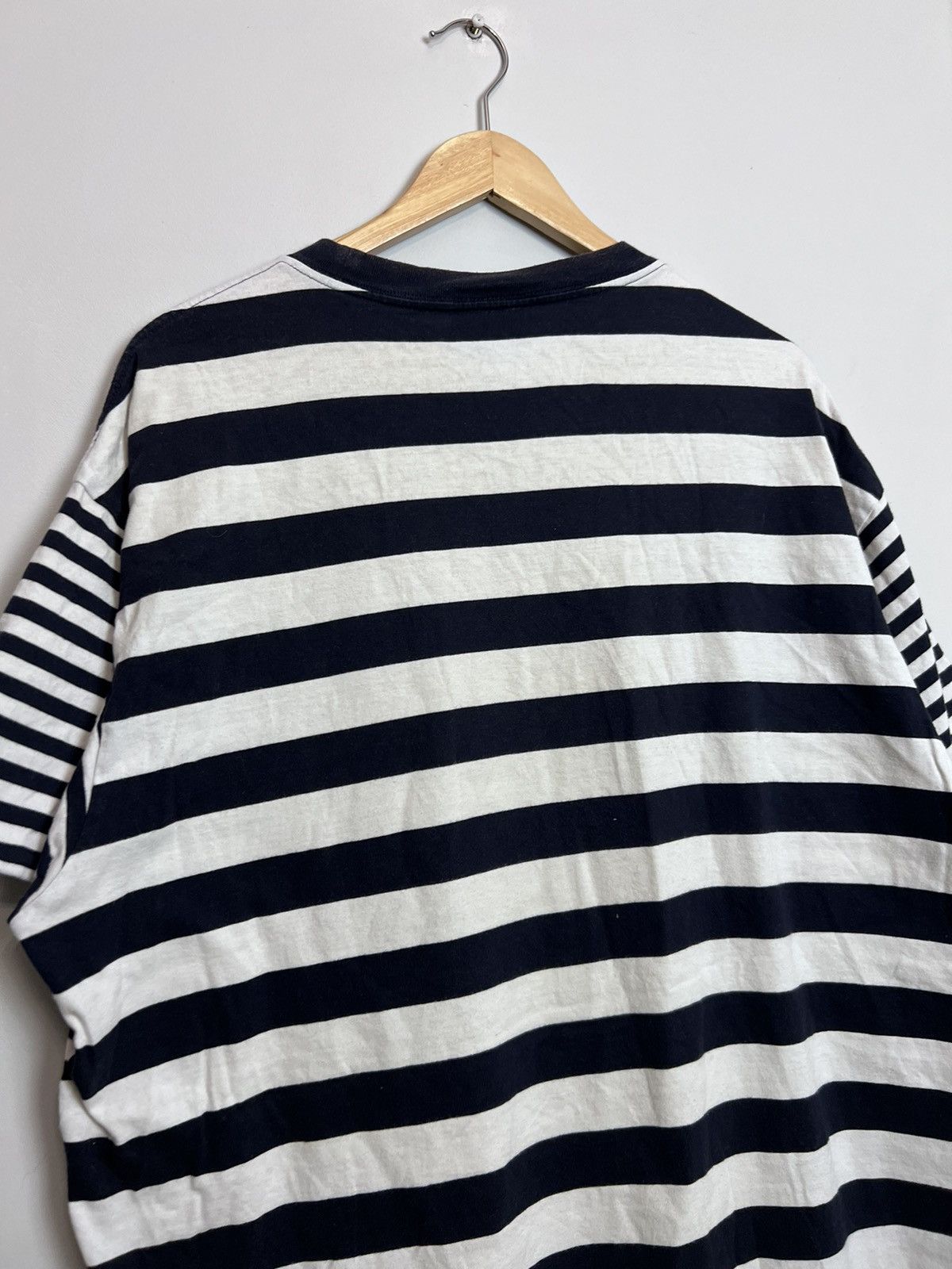 Carhartt × Carhartt Wip Carhartt Striped Black White Pocket Tee Boxy Fit Streetwear Size US XL / EU 56 / 4 - 4 Thumbnail