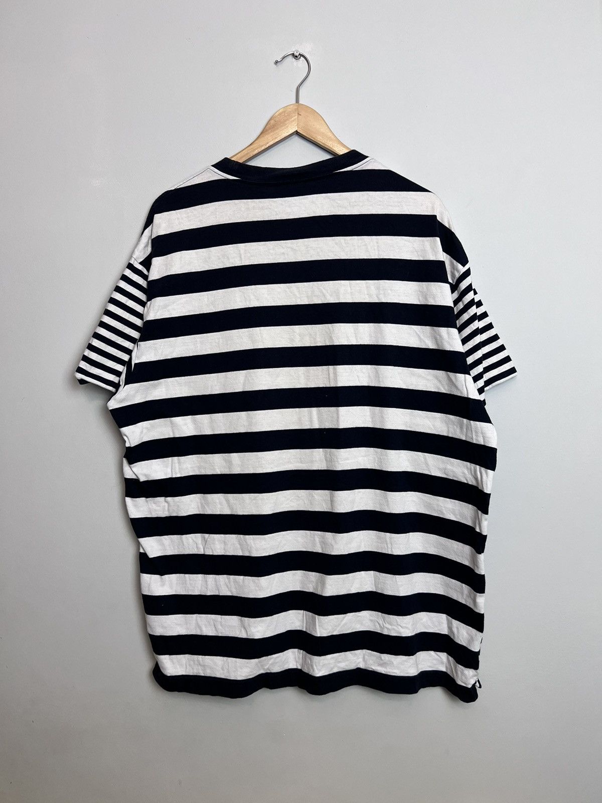 Carhartt × Carhartt Wip Carhartt Striped Black White Pocket Tee Boxy Fit Streetwear Size US XL / EU 56 / 4 - 2 Thumbnail