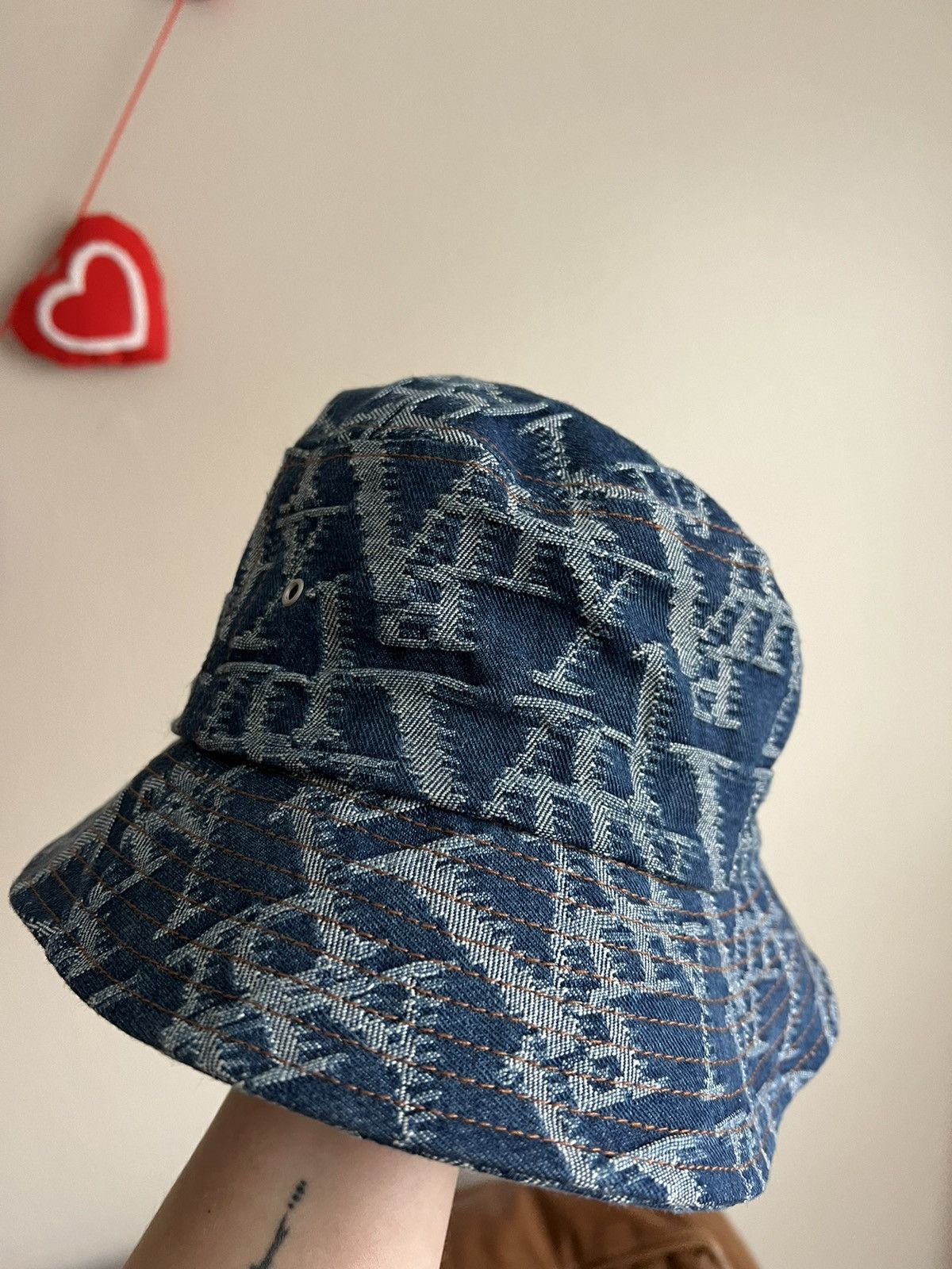 Vandy The Pink VTP Denim Bucket Hat Vandy The Pink Monogram | Grailed