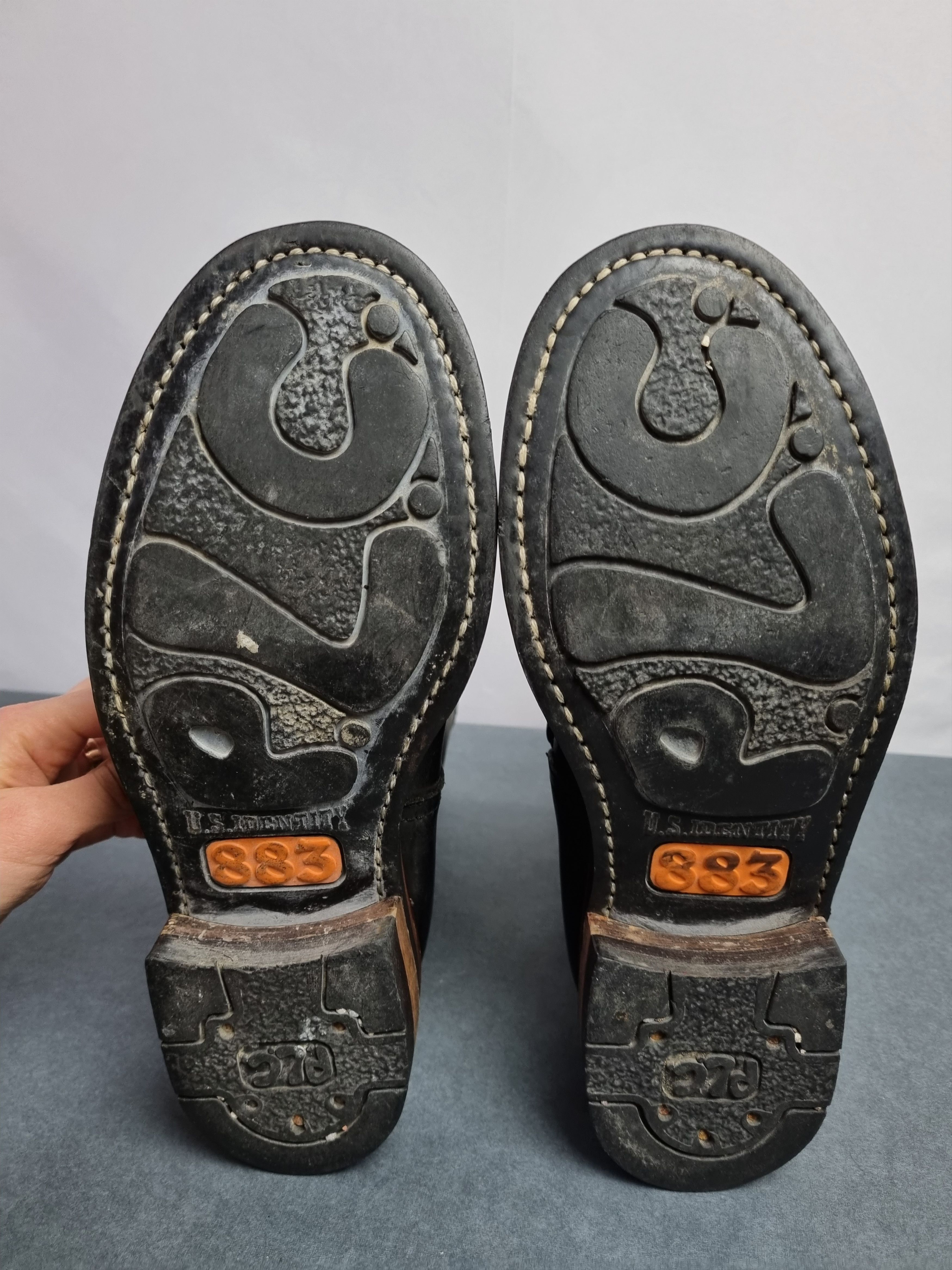Genuine Leather × Harley Davidson POLICE 883 Biker Leather Boots Vintage BIKKEMBERGS Style Size US 7.5 / EU 40-41 - 7 Thumbnail