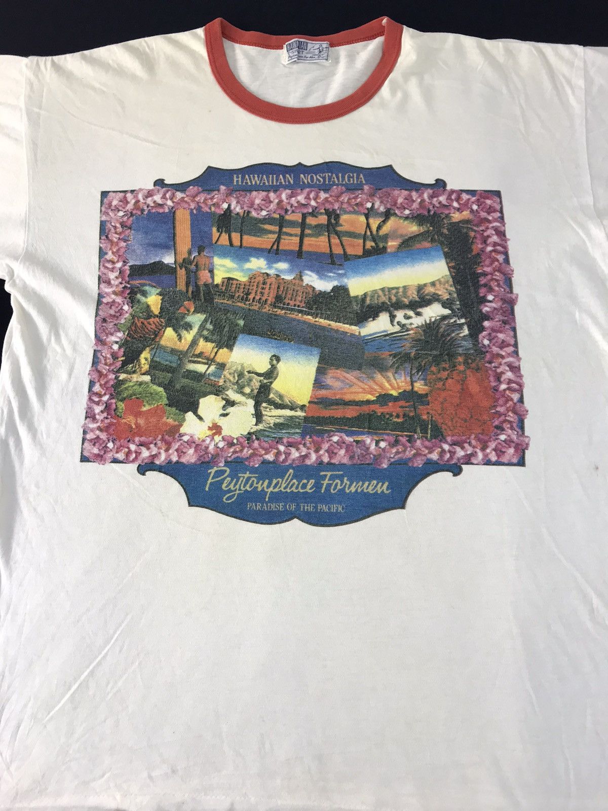 PPFM 80s Hawaiian Nostalgia Freedom Peytonplace Forever Ringer Size US L / EU 52-54 / 3 - 1 Thumbnail