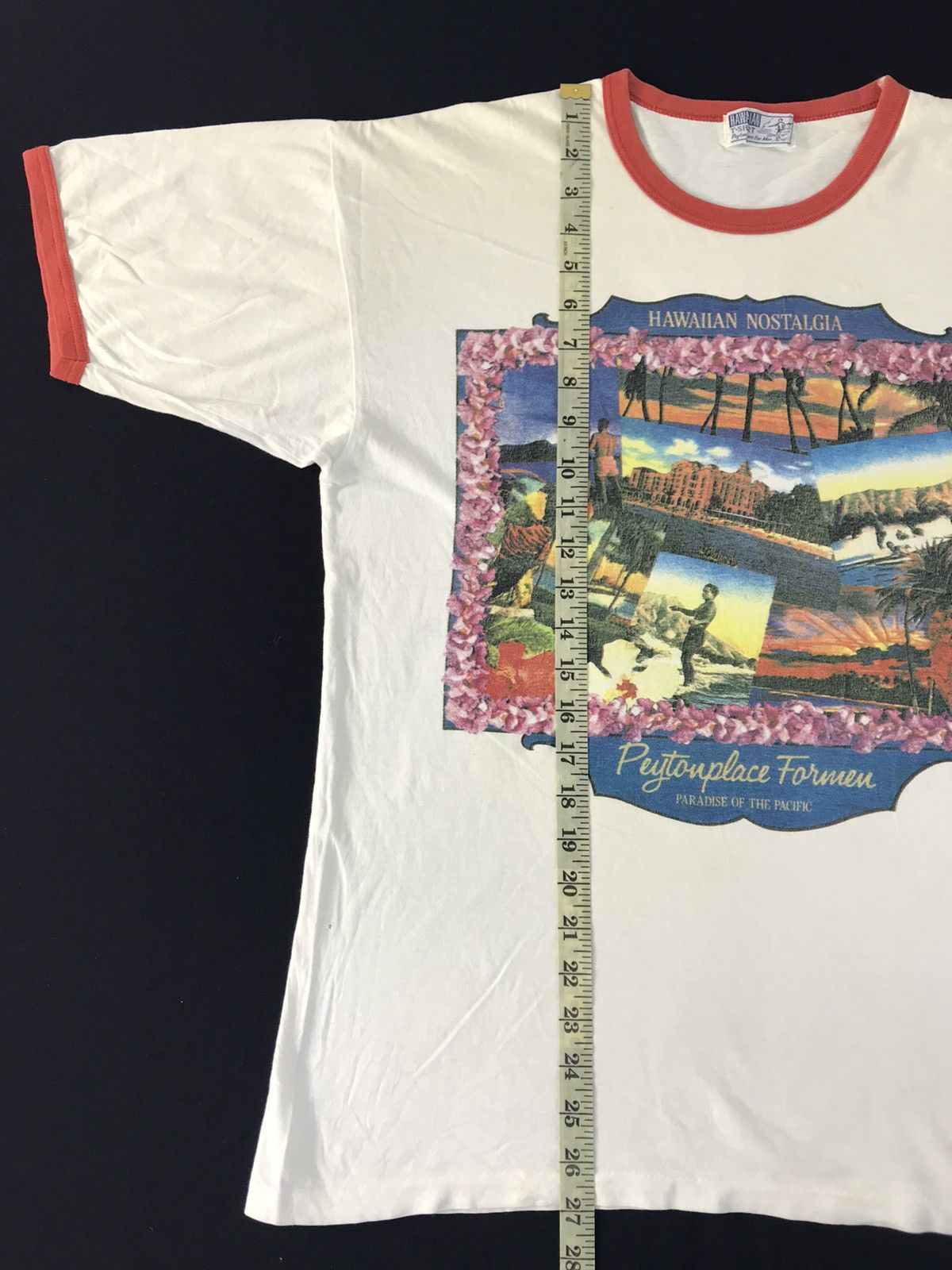 PPFM 80s Hawaiian Nostalgia Freedom Peytonplace Forever Ringer Size US L / EU 52-54 / 3 - 6 Thumbnail