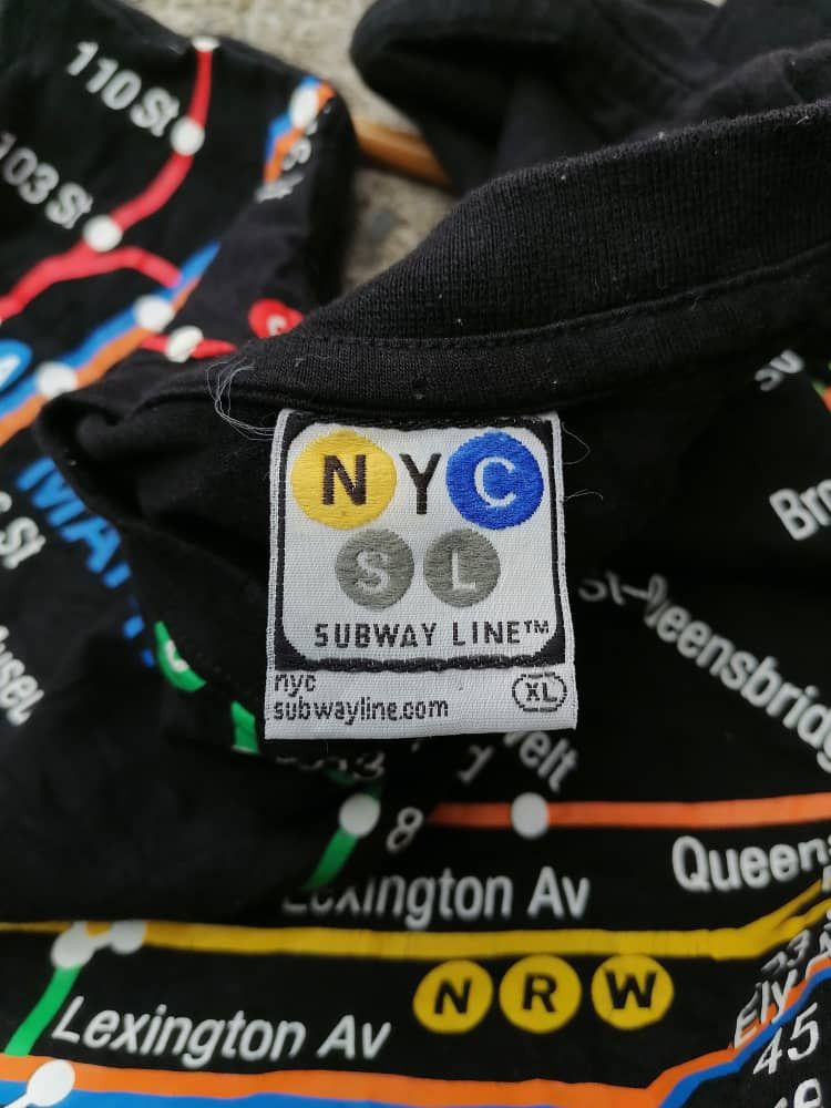 Vintage Vintage New York City Subway Line Tee Size US XL / EU 56 / 4 - 2 Thumbnail
