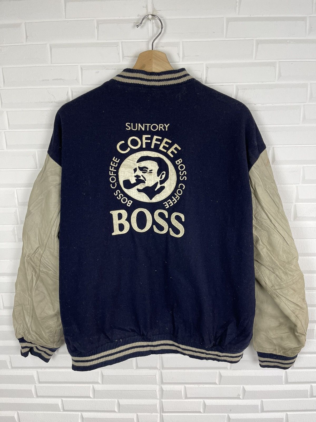 Vintage Vintage Streetwear Japan BOSS Coffee Varsity Jacket Size US M / EU 48-50 / 2 - 3 Thumbnail