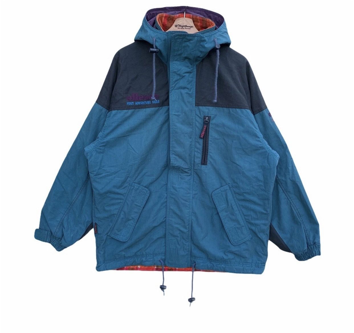 image of VTG Ellesse By Goldwin Multi Adventure Gear Ski Jacket in Blue, Men's (Size Large)