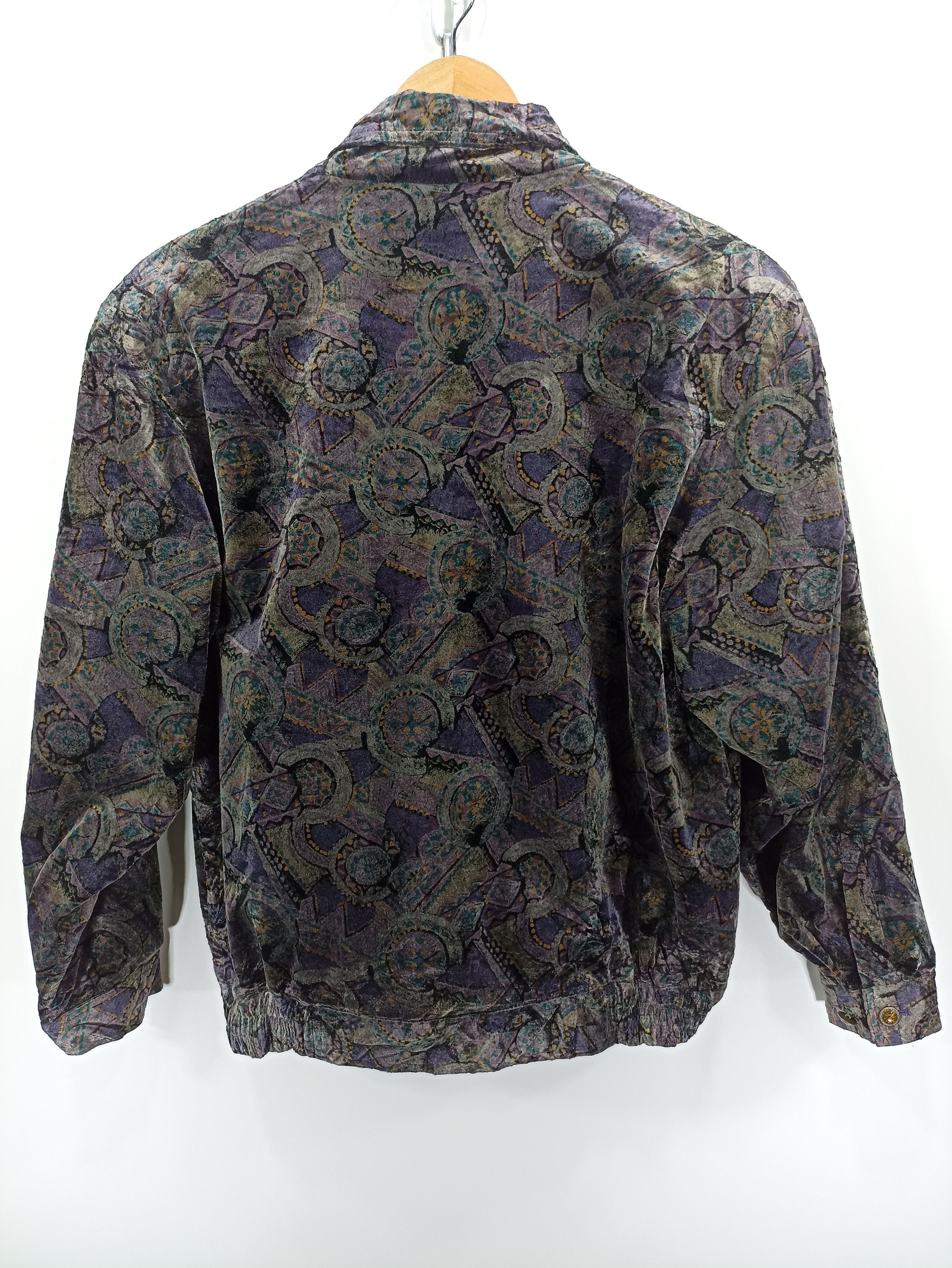 Japanese Brand × Vintage Unknown brand Cardigan valvet jacket Size US M / EU 48-50 / 2 - 6 Thumbnail
