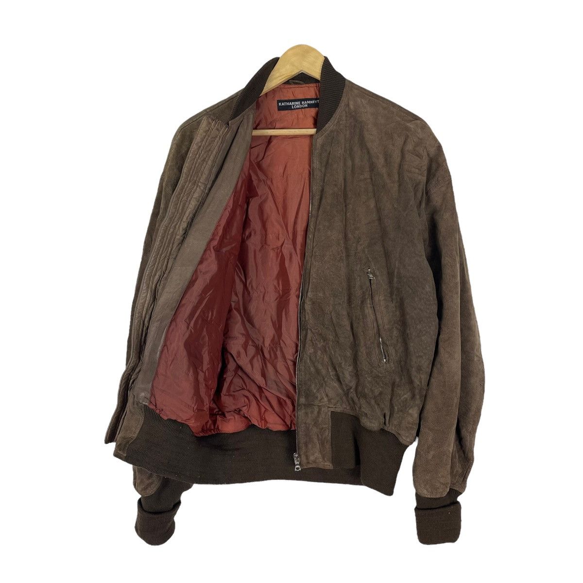 Katharine Hamnett London 🔥KATHARINE HAMNETT LONDON PIG SKIN LEATHER JACKET Size US M / EU 48-50 / 2 - 7 Thumbnail