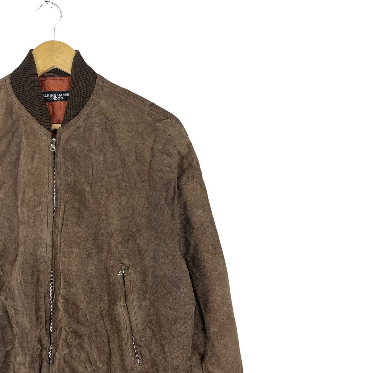 Katharine Hamnett London 🔥KATHARINE HAMNETT LONDON PIG SKIN LEATHER JACKET Size US M / EU 48-50 / 2 - 3 Thumbnail
