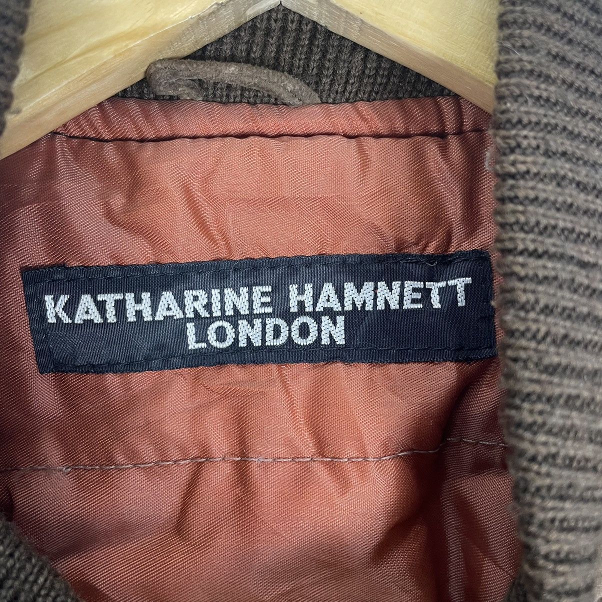 Katharine Hamnett London 🔥KATHARINE HAMNETT LONDON PIG SKIN LEATHER JACKET Size US M / EU 48-50 / 2 - 10 Thumbnail