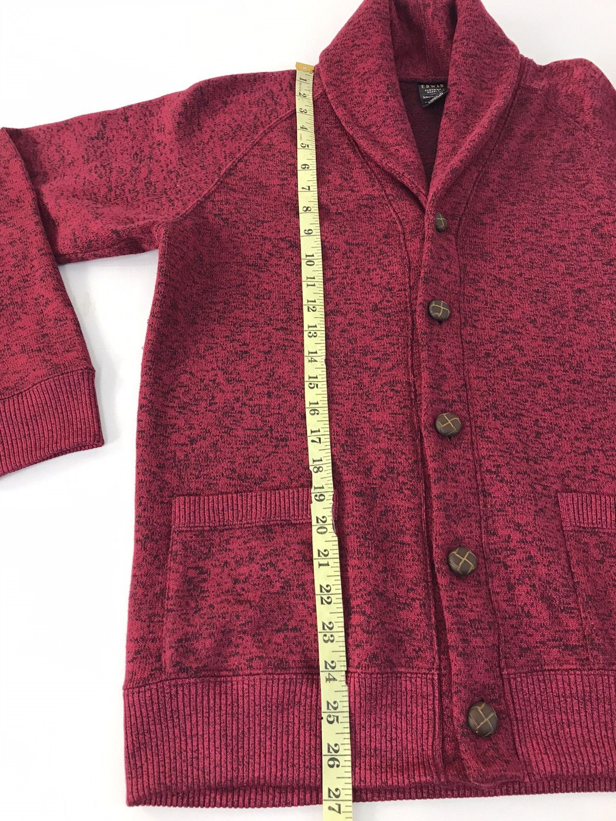 Edwin × Japanese Brand Vintage Sweatshirt Edwin Clothing Wool Button Style Size US M / EU 48-50 / 2 - 11 Thumbnail
