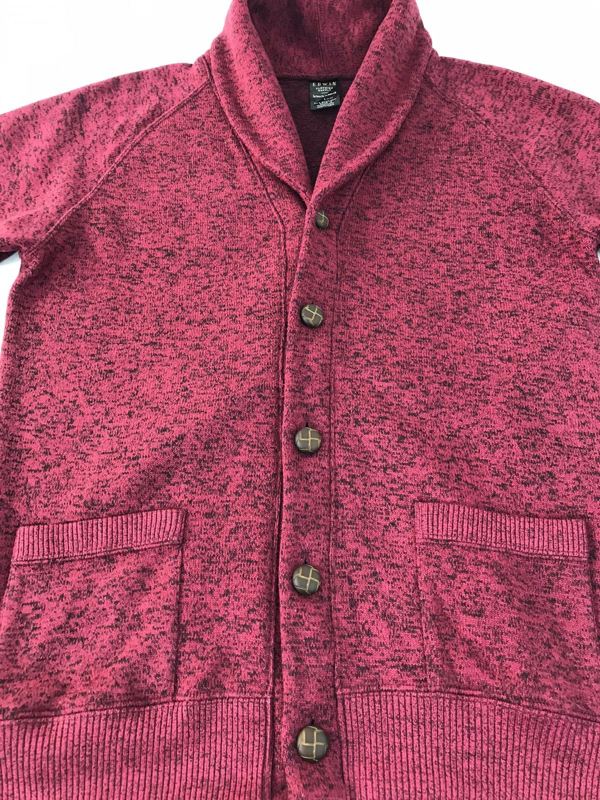 Edwin × Japanese Brand Vintage Sweatshirt Edwin Clothing Wool Button Style Size US M / EU 48-50 / 2 - 3 Thumbnail