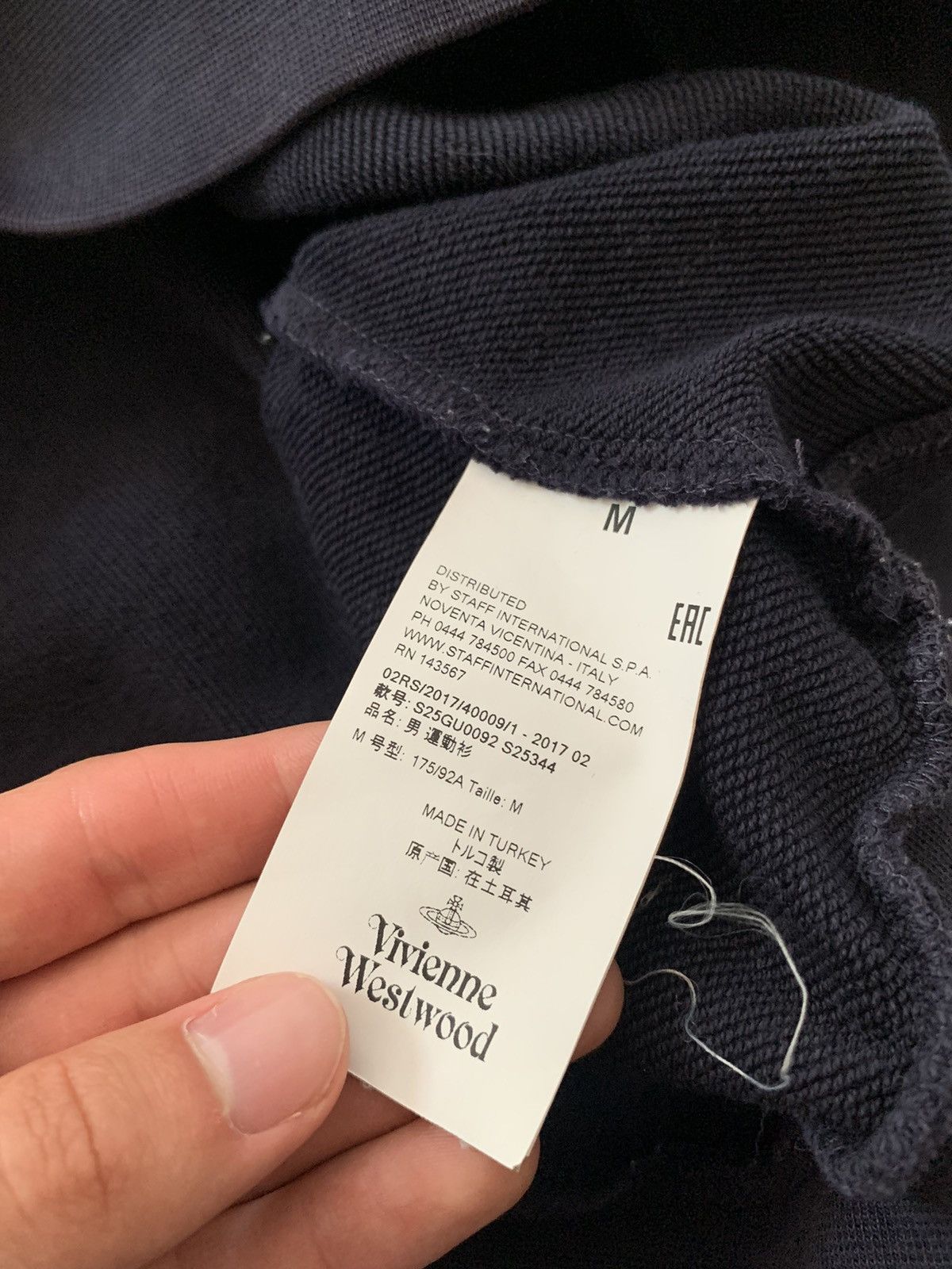 Vivienne Westwood AW16 Vivienne Westwood Orb Small Logo Navy Crewneck Size US M / EU 48-50 / 2 - 6 Thumbnail