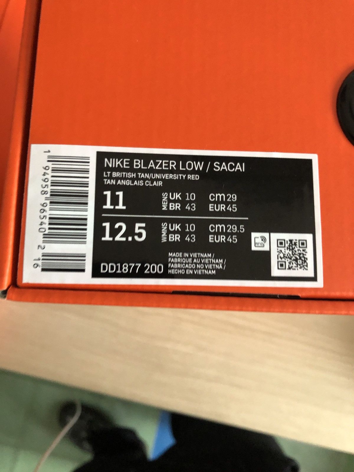 Nike × Sacai Nike blazer low x Sacai Size US 11 / EU 44 - 7 Thumbnail