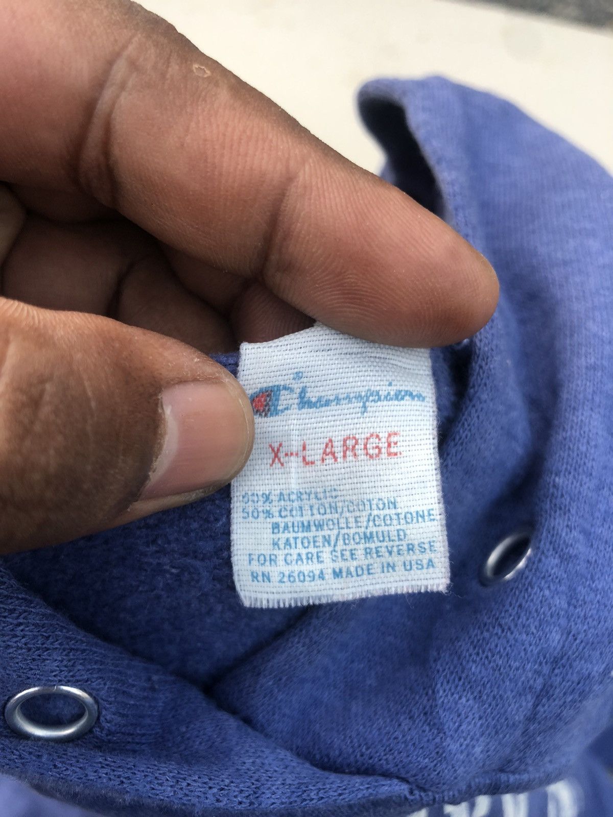 Champion × Vintage Vintage 80s CHAMPION hodie Monterey Bay Academy 50/50 Size US XL / EU 56 / 4 - 3 Thumbnail