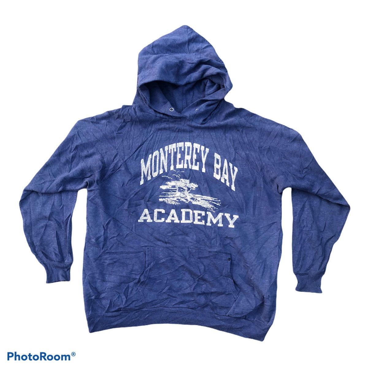 Champion × Vintage Vintage 80s CHAMPION hodie Monterey Bay Academy 50/50 Size US XL / EU 56 / 4 - 1 Thumbnail