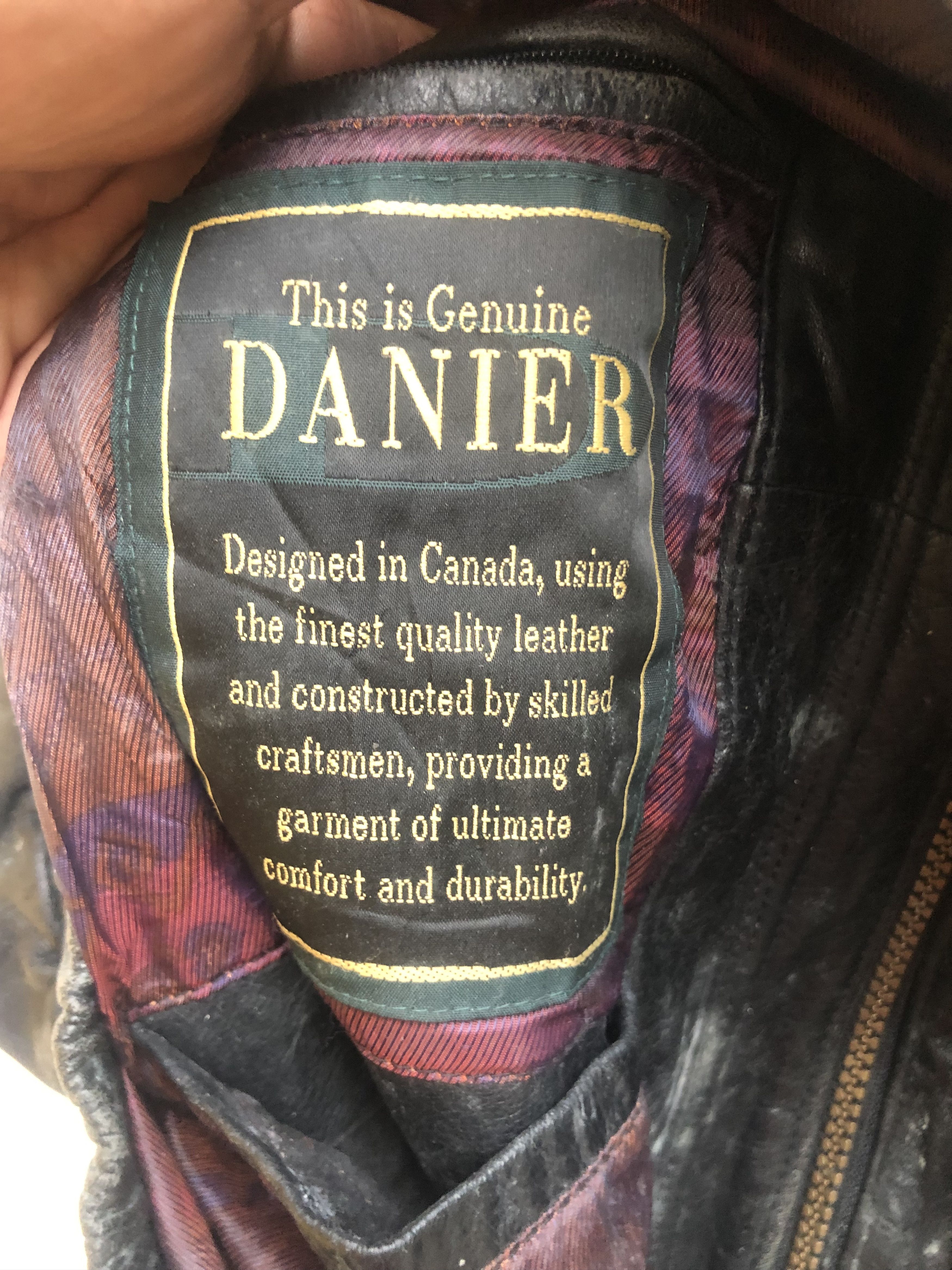 Danier × Japanese Brand × Vintage Vintage Danier Designed Fashion Style Leather Jacket Size US L / EU 52-54 / 3 - 12 Thumbnail
