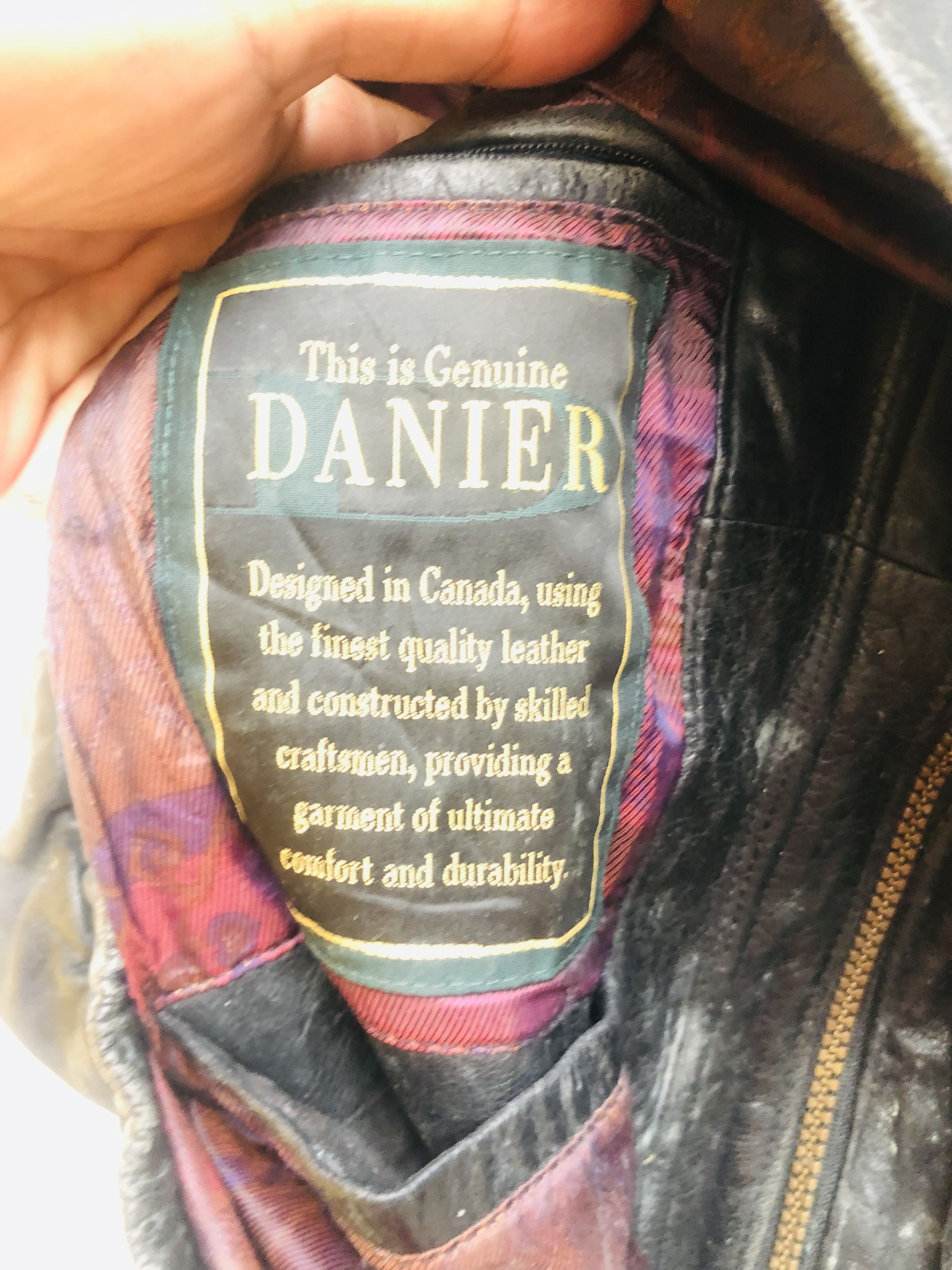 Danier × Japanese Brand × Vintage Vintage Danier Designed Fashion Style Leather Jacket Size US L / EU 52-54 / 3 - 11 Thumbnail