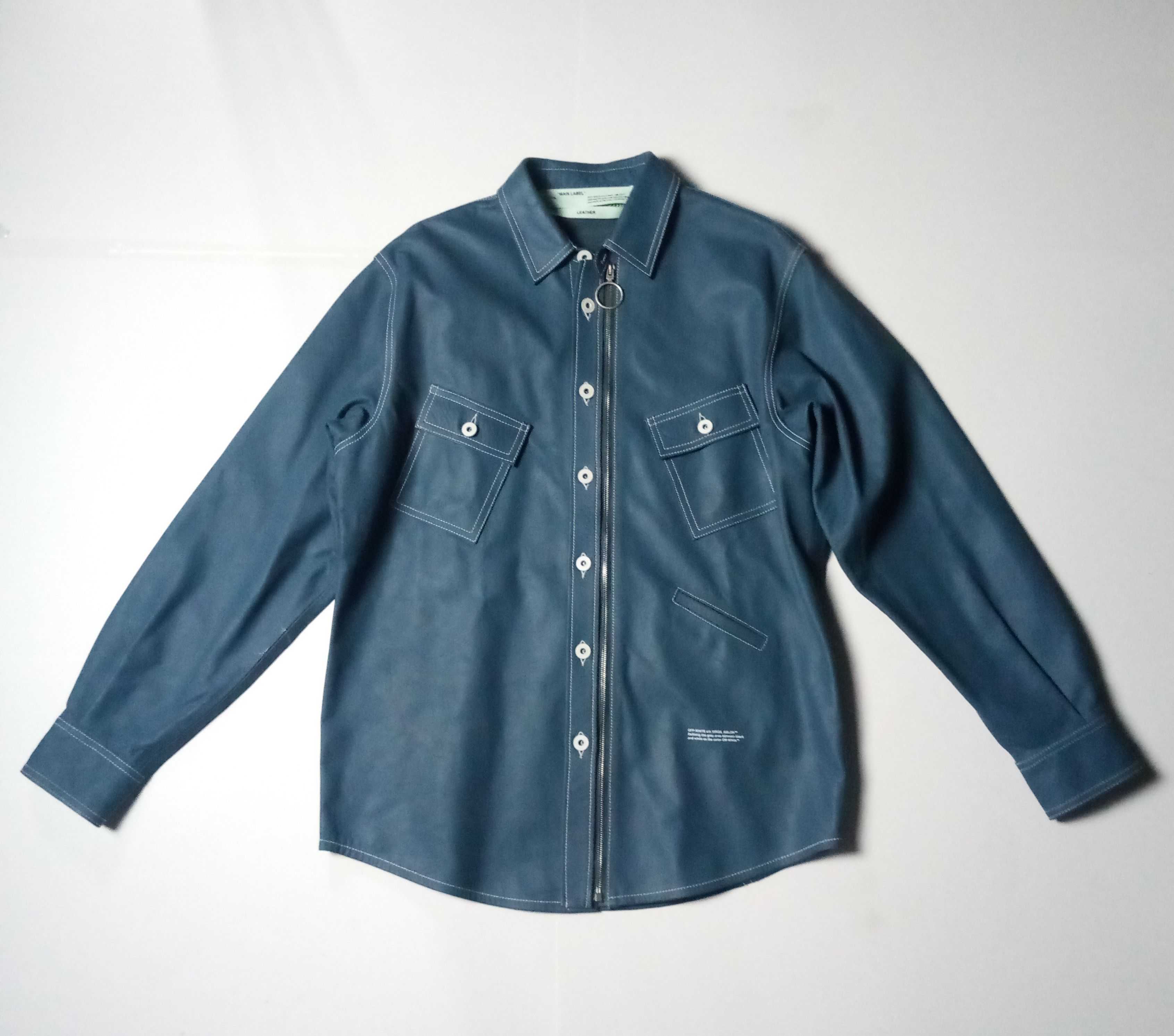 Off-White Off-White F&F 1 out of 2 FW17/18 Denim Leather jacket Size US XL / EU 56 / 4 - 1 Thumbnail
