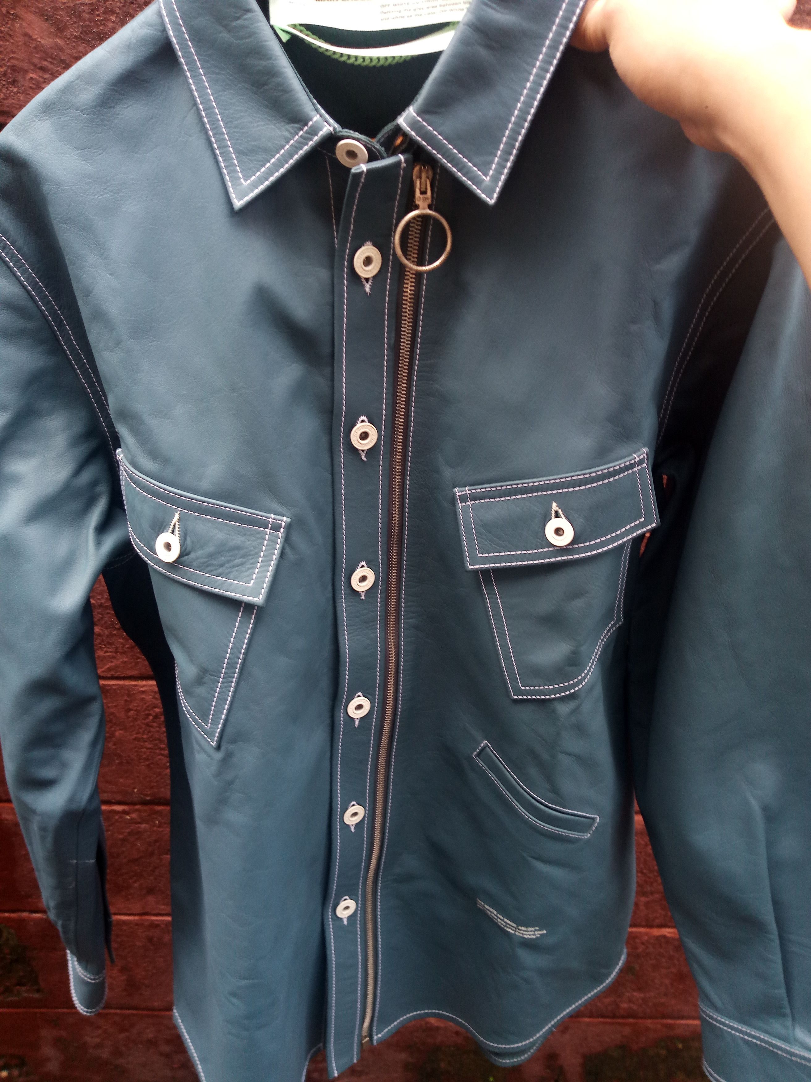Off-White Off-White F&F 1 out of 2 FW17/18 Denim Leather jacket Size US XL / EU 56 / 4 - 16 Thumbnail