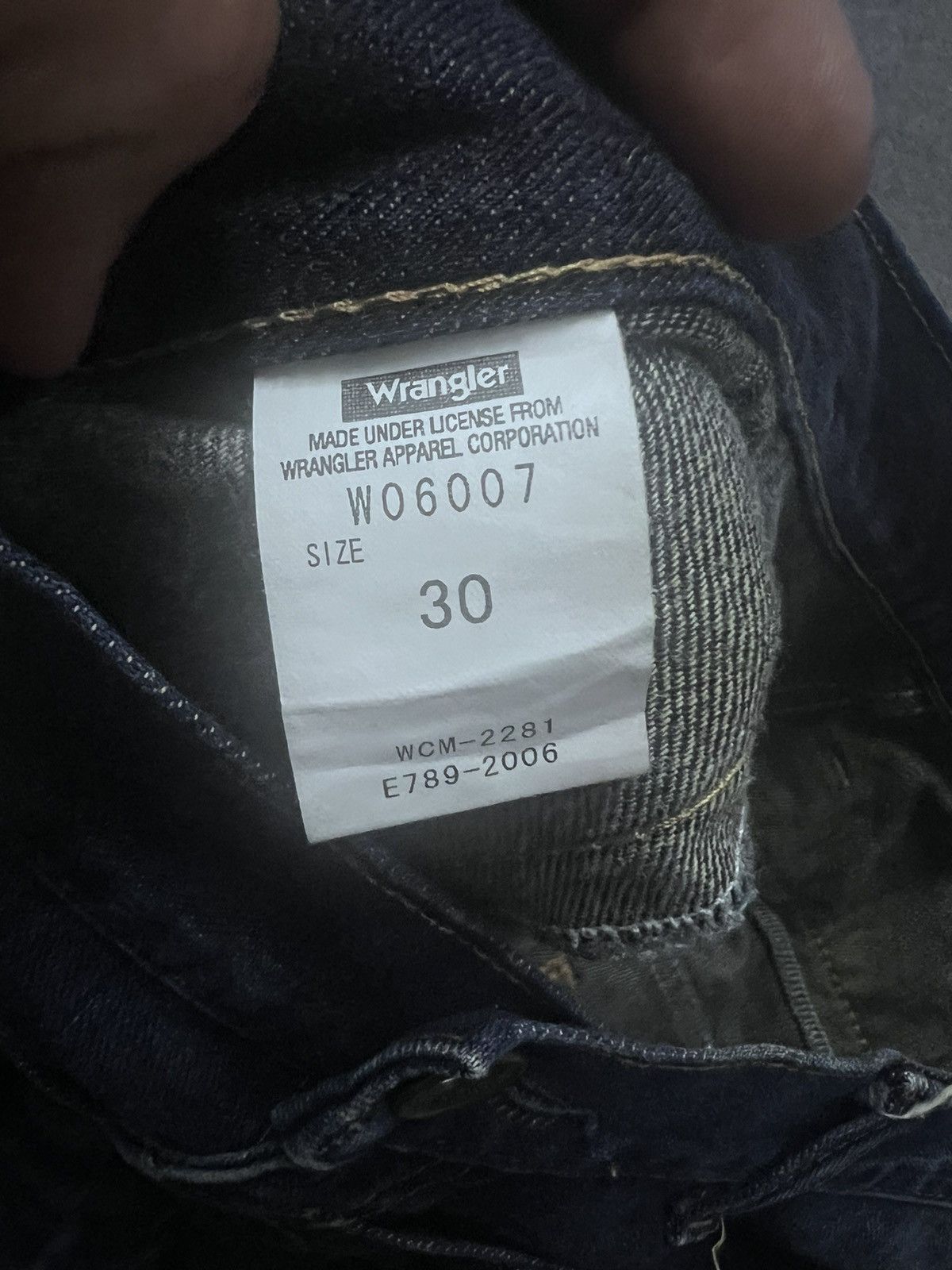 Japanese Brand DOUBLE WAIST🔥WRANGLER DISTRESSED DENIM PANT Size US 32 / EU 48 - 7 Thumbnail
