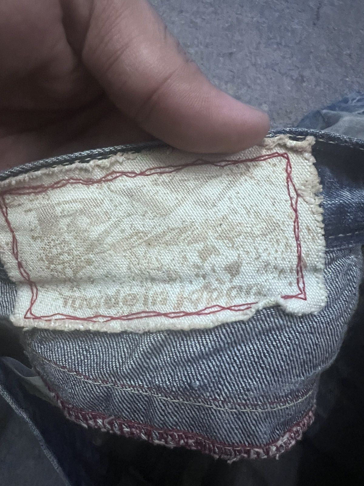 Vintage FLARED💥BLUE WAY DISTRESSED DENIM PANT Size US 33 - 9 Thumbnail