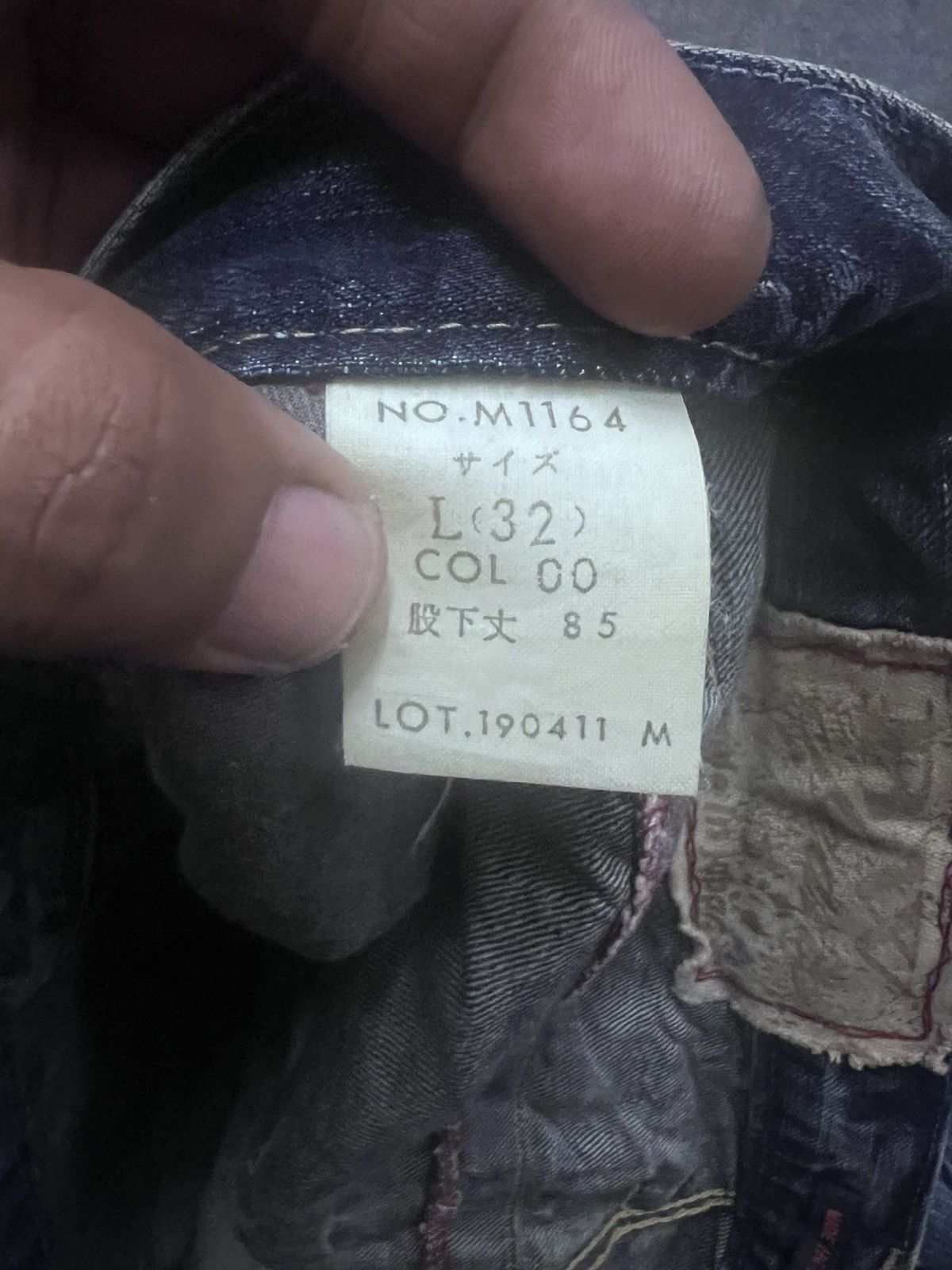Vintage FLARED💥BLUE WAY DISTRESSED DENIM PANT Size US 33 - 11 Thumbnail
