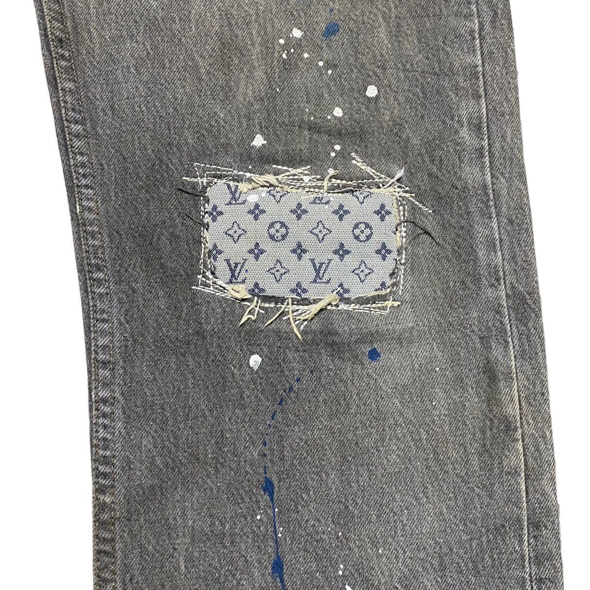 Levi's Vintage Levis 501 Repair Denim Patchwork Louis Vuitton Jeans Size US 34 / EU 50 - 7 Thumbnail
