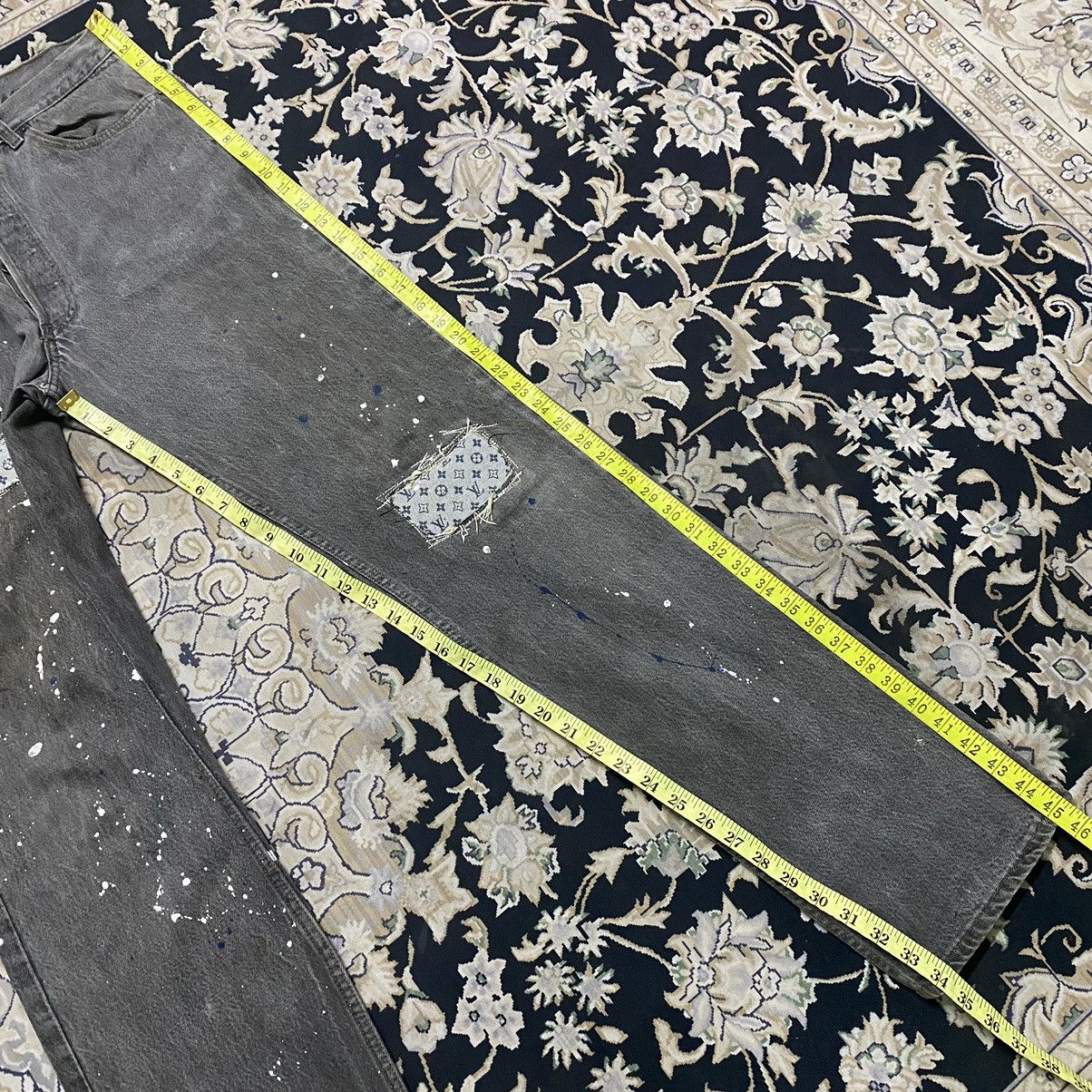 Levi's Vintage Levis 501 Repair Denim Patchwork Louis Vuitton Jeans Size US 34 / EU 50 - 21 Thumbnail