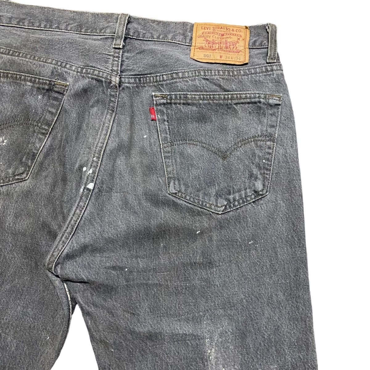 Levi's Vintage Levis 501 Repair Denim Patchwork Louis Vuitton Jeans Size US 34 / EU 50 - 13 Thumbnail