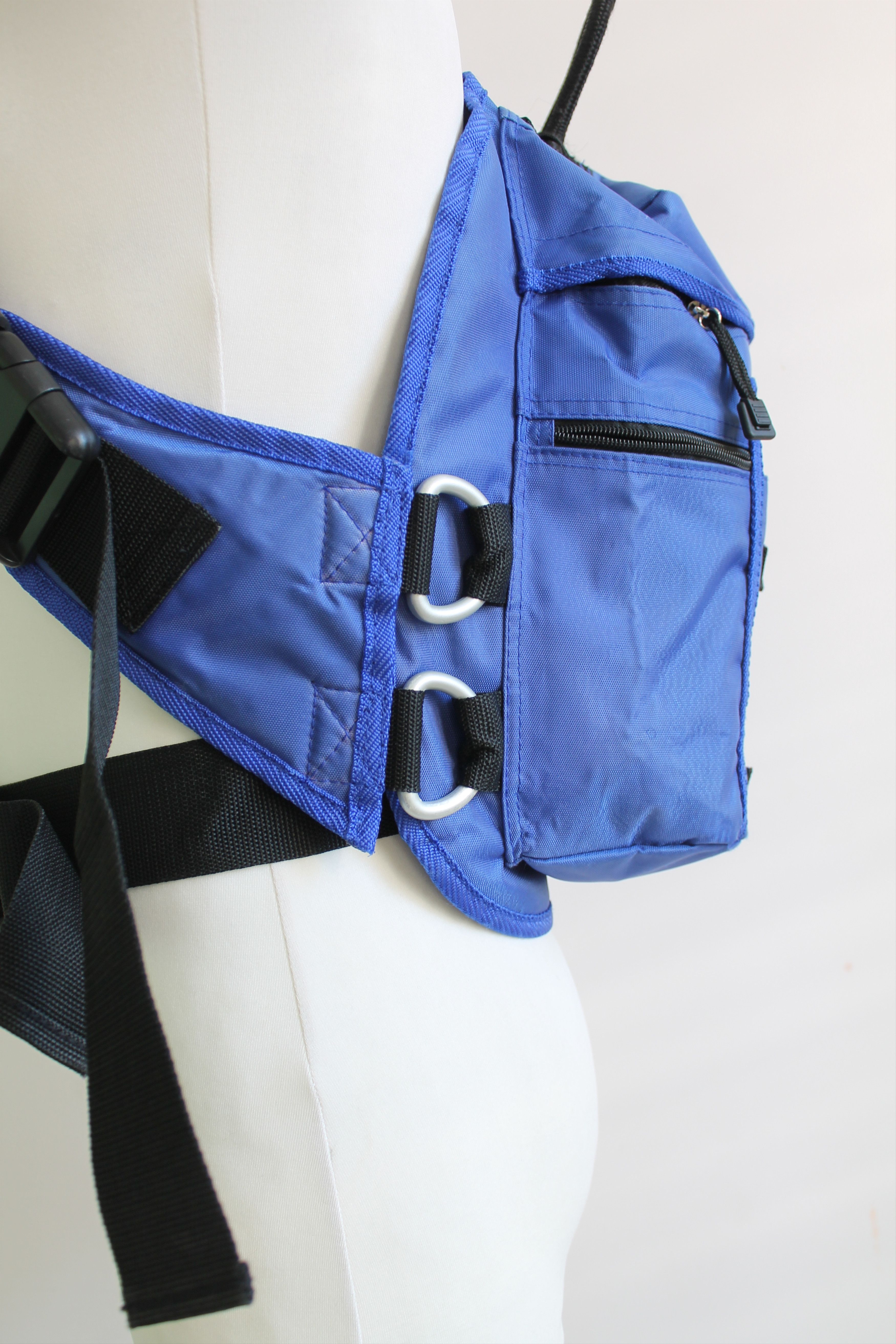 Vintage 00's Y2K O2 backpack Vintage single shoulder Blue Size ONE SIZE - 4 Thumbnail