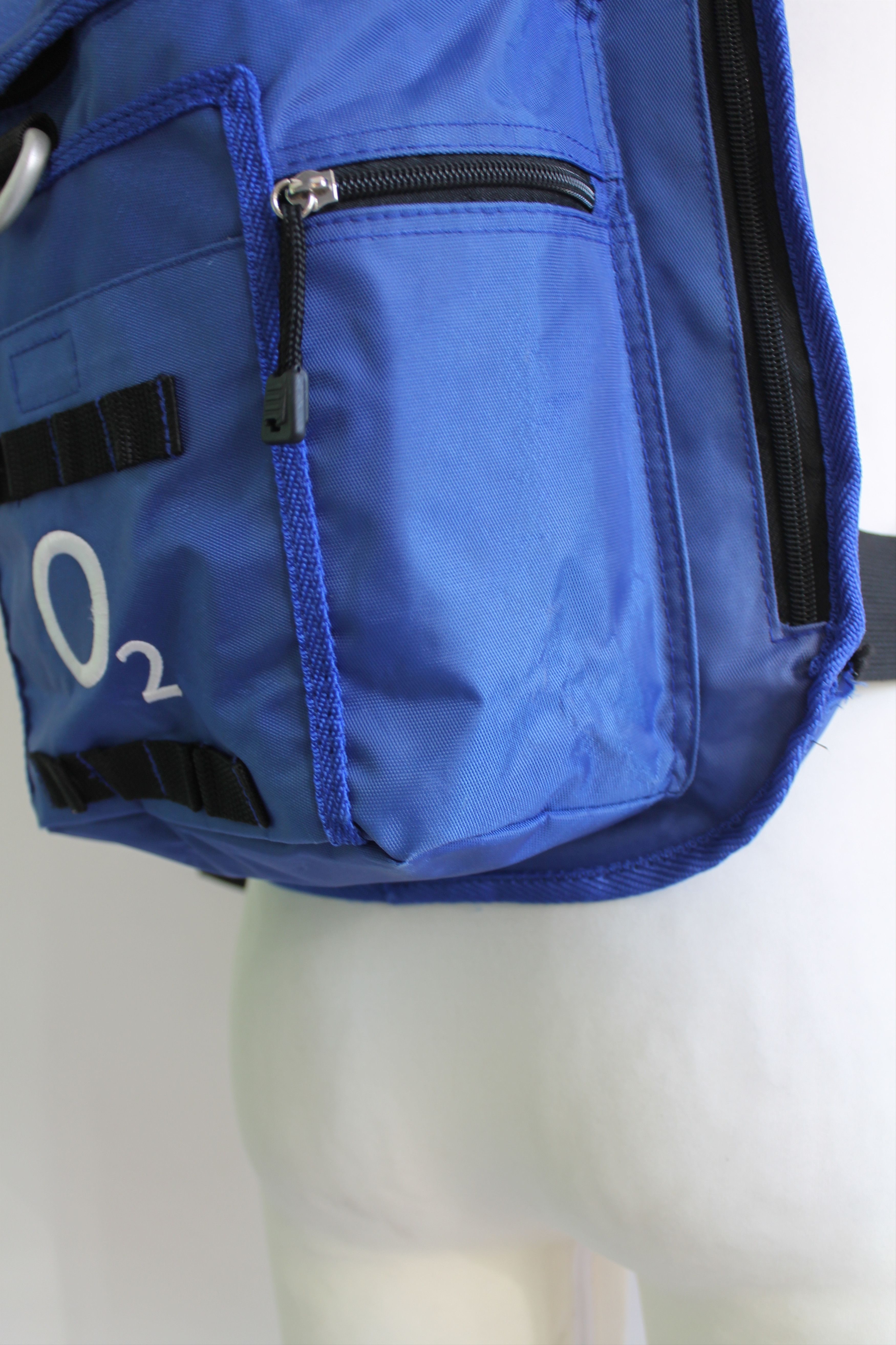 Vintage 00's Y2K O2 backpack Vintage single shoulder Blue Size ONE SIZE - 3 Thumbnail