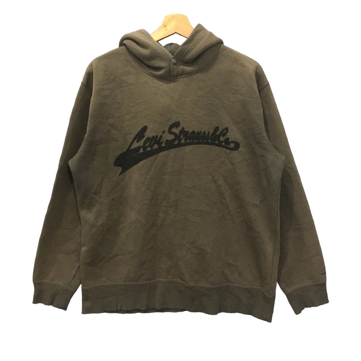 Levi's Vintage Levi’s Red Tab Spellout Hoodie Size US XL / EU 56 / 4 - 1 Thumbnail