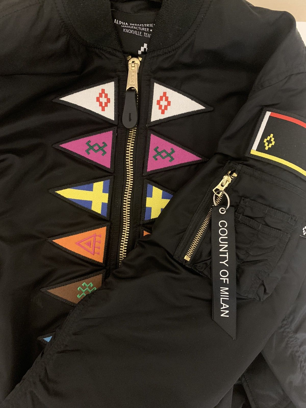 Marcelo Burlon Marcelo Burlon Flag Alpha Industries Bomber Jacket M Size US M / EU 48-50 / 2 - 4 Thumbnail