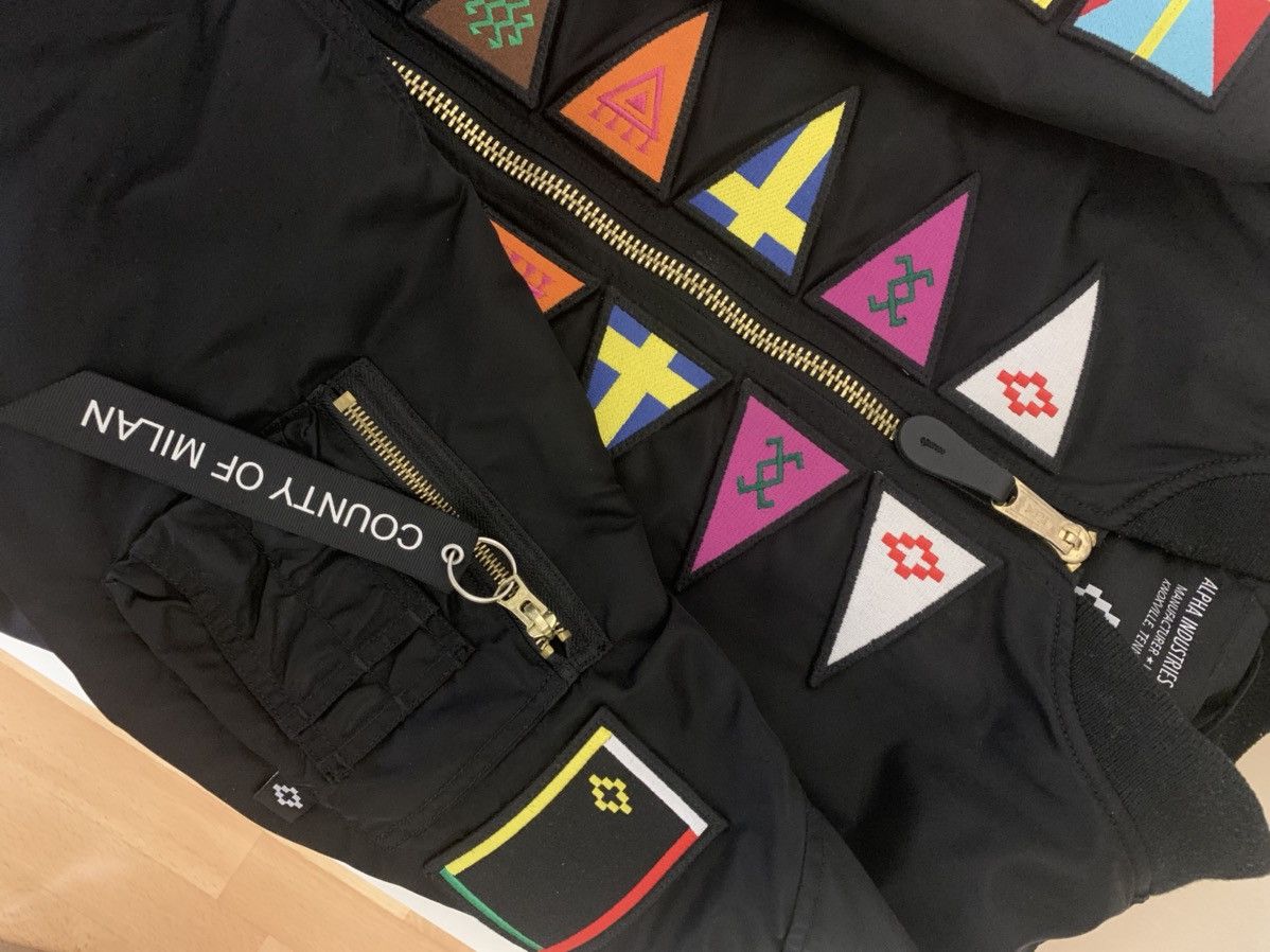 Marcelo Burlon Marcelo Burlon Flag Alpha Industries Bomber Jacket M Size US M / EU 48-50 / 2 - 8 Thumbnail