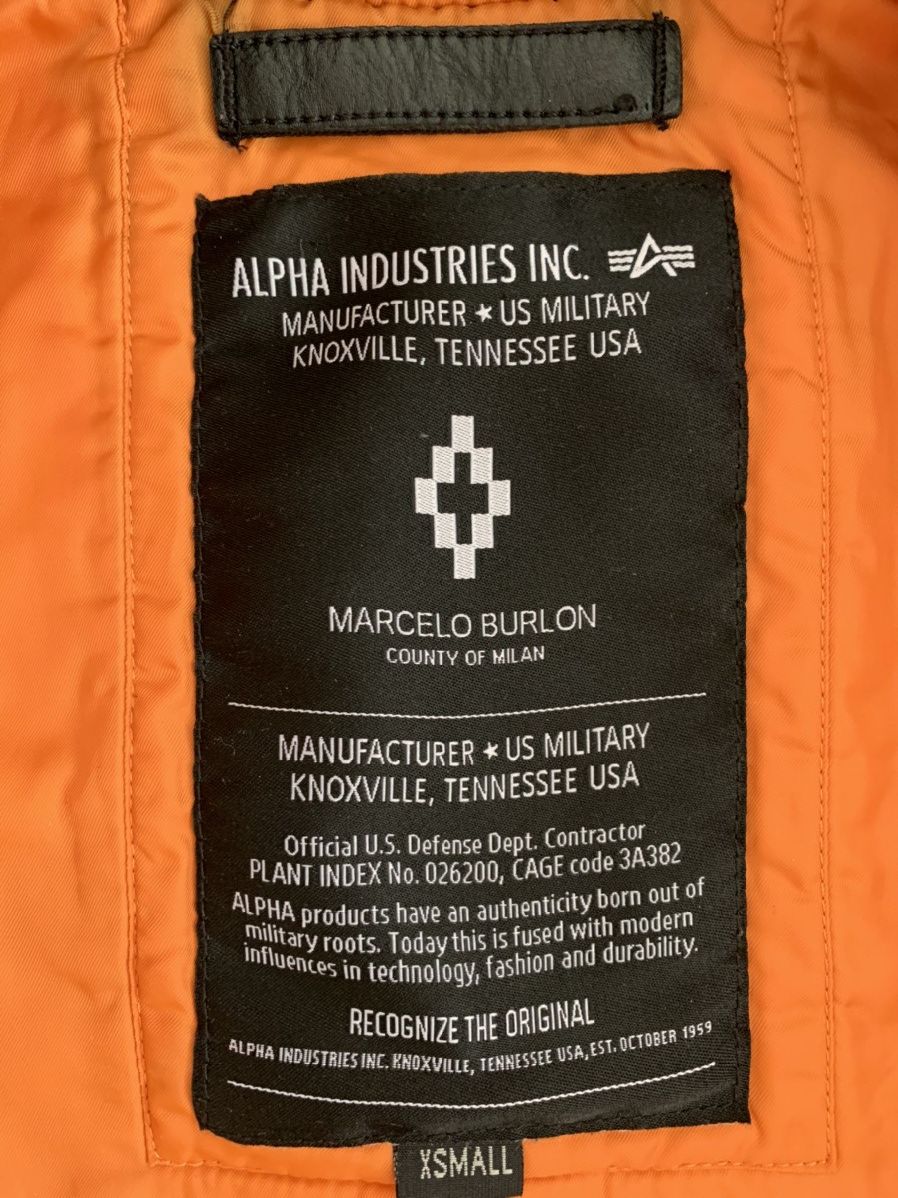 Alpha Industries Marcelo Burlon x Alpha Industries Bomber Jacket XS Size US XS / EU 42 / 0 - 8 Thumbnail