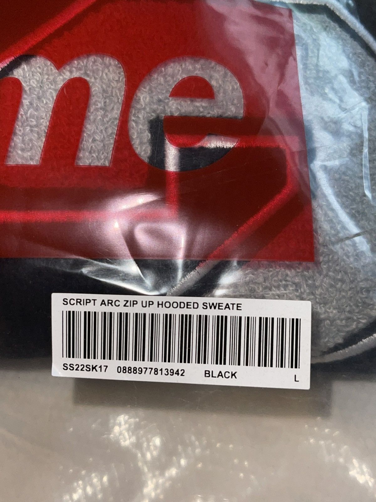 Supreme Script Arc Sport Zip Up SS22 Size US L / EU 52-54 / 3 - 5 Thumbnail