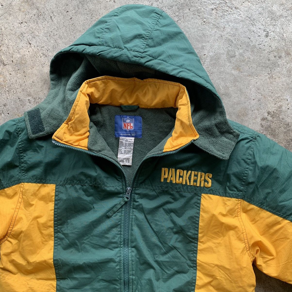 NFL NFL Packers x Reebok fleece inside parkas zipper jacket Size US L / EU 52-54 / 3 - 6 Thumbnail
