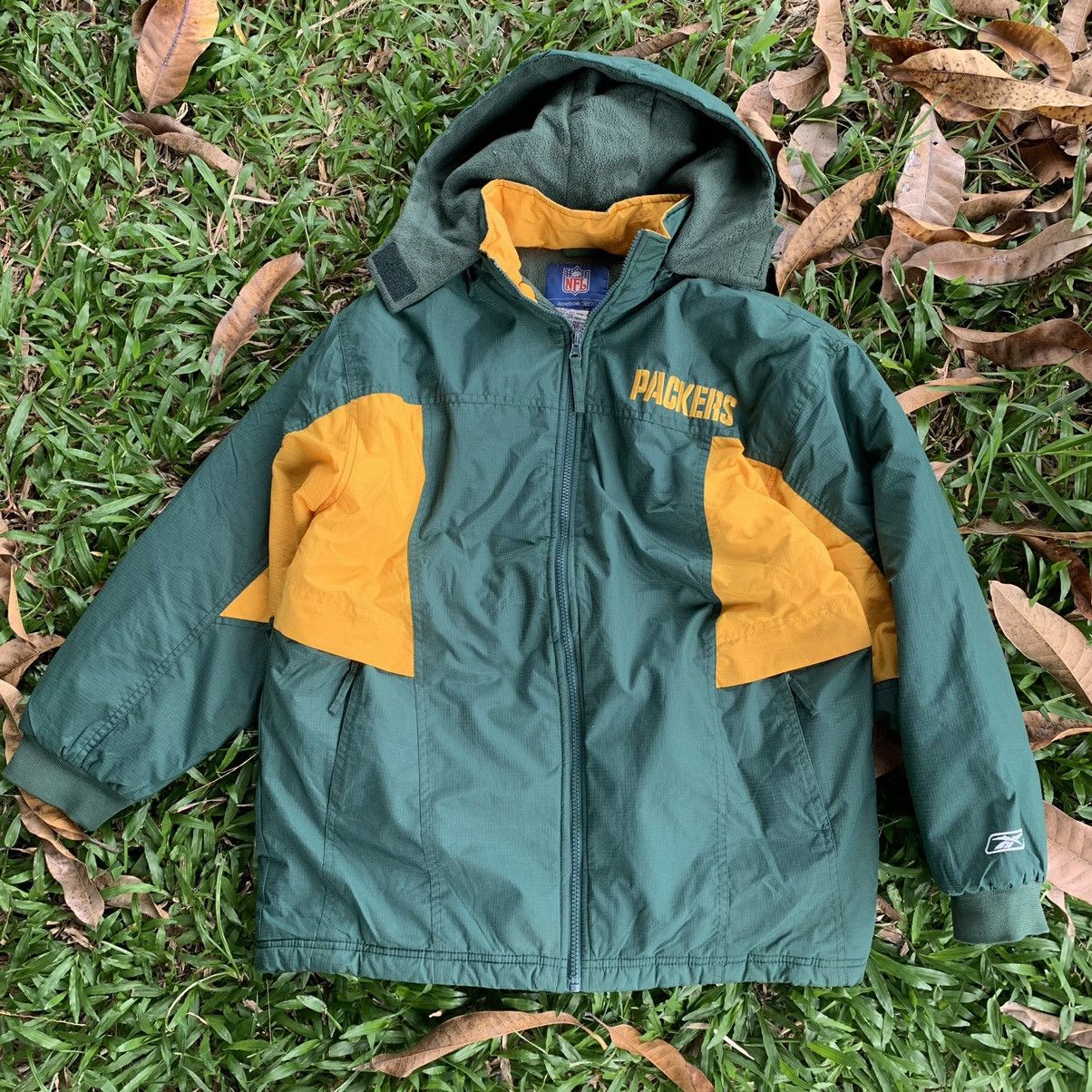 NFL NFL Packers x Reebok fleece inside parkas zipper jacket Size US L / EU 52-54 / 3 - 14 Thumbnail