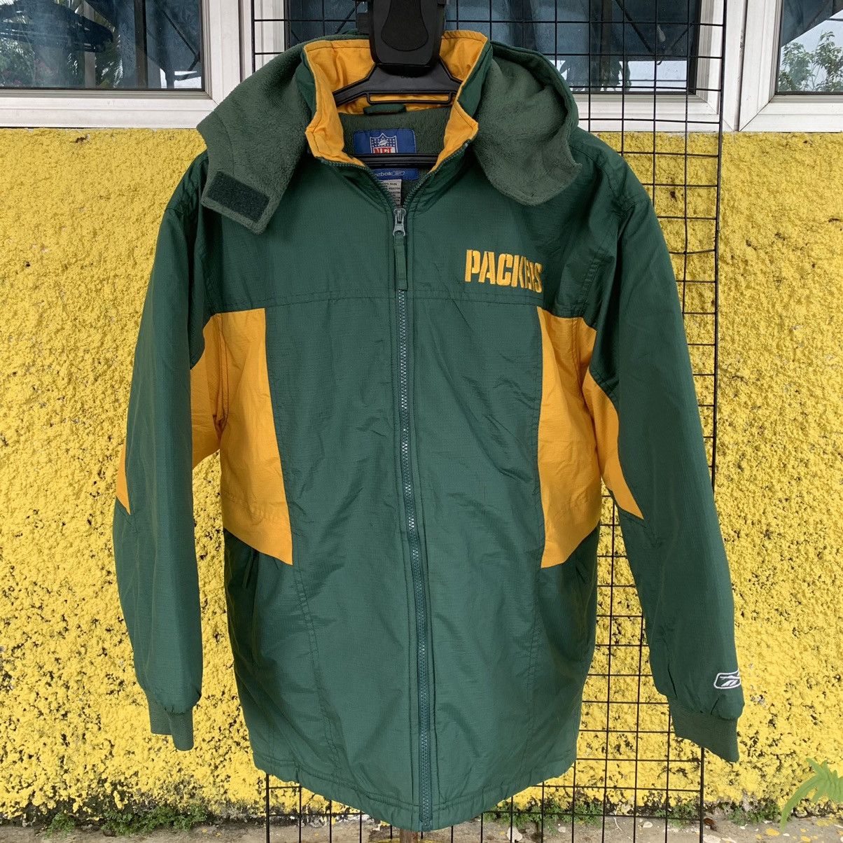 NFL NFL Packers x Reebok fleece inside parkas zipper jacket Size US L / EU 52-54 / 3 - 10 Thumbnail