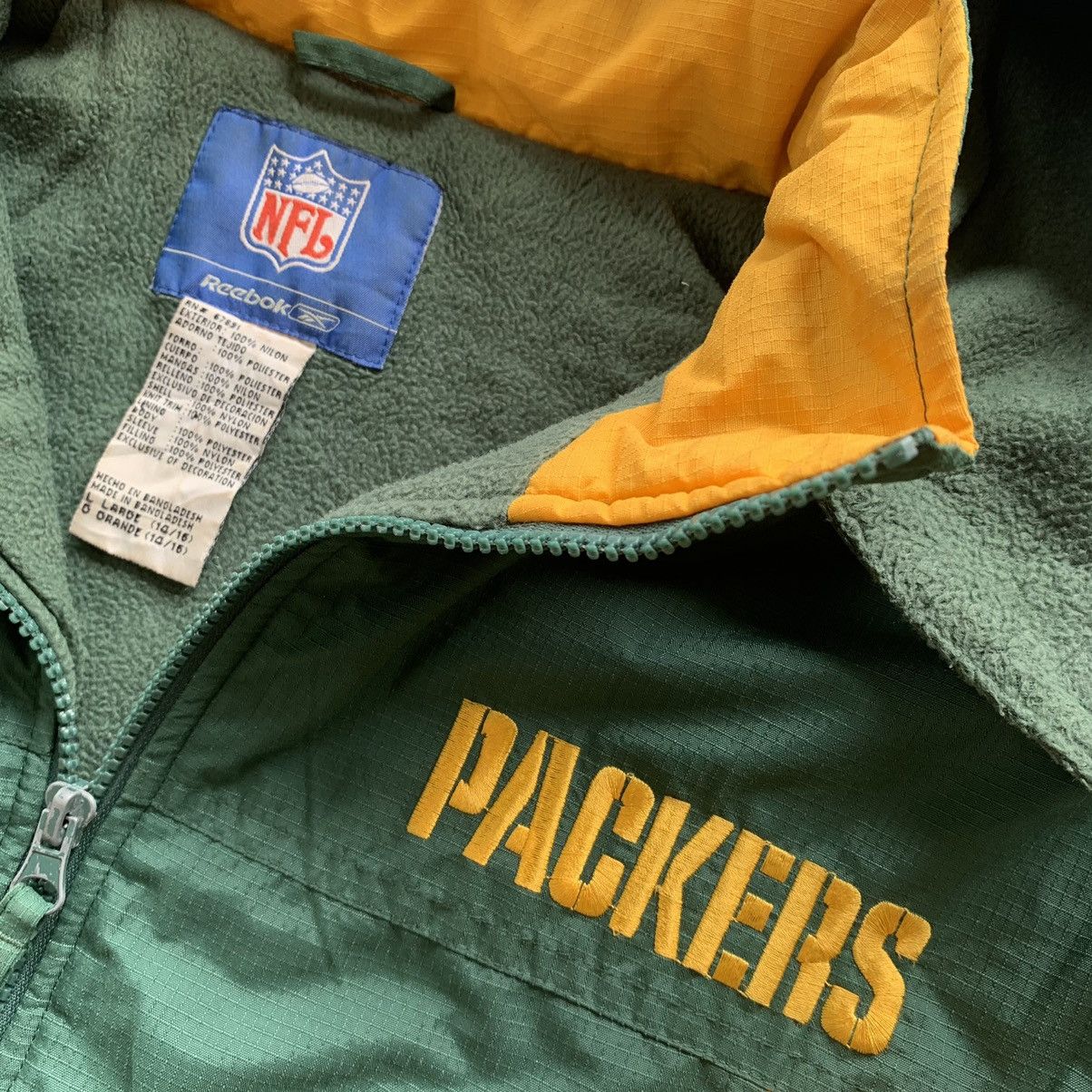 NFL NFL Packers x Reebok fleece inside parkas zipper jacket Size US L / EU 52-54 / 3 - 3 Thumbnail