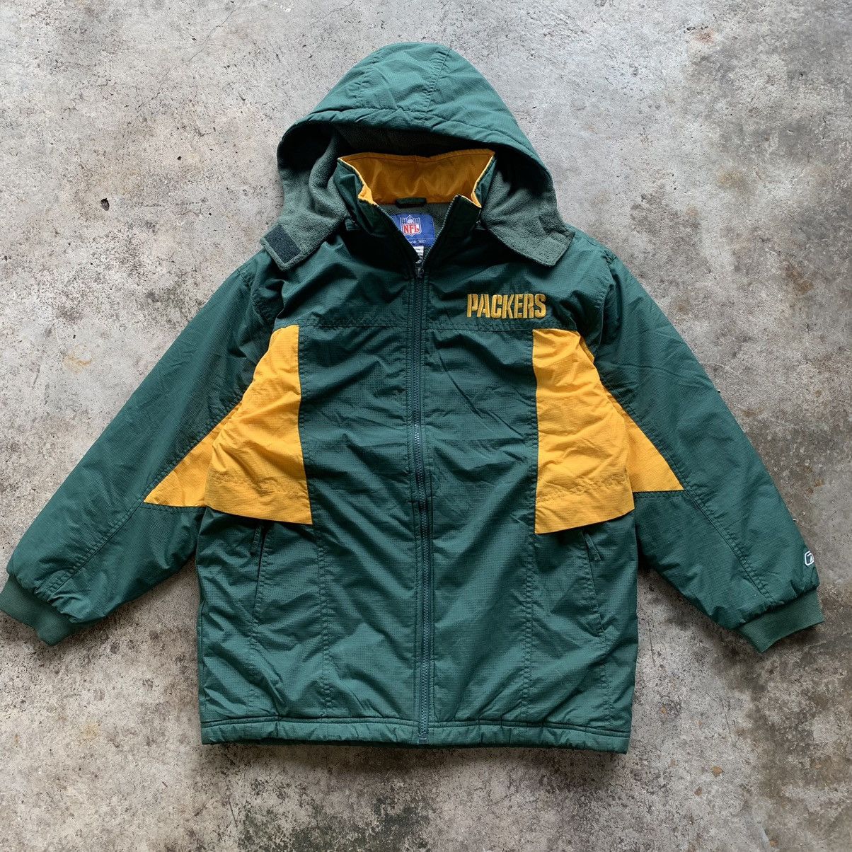 NFL NFL Packers x Reebok fleece inside parkas zipper jacket Size US L / EU 52-54 / 3 - 4 Thumbnail