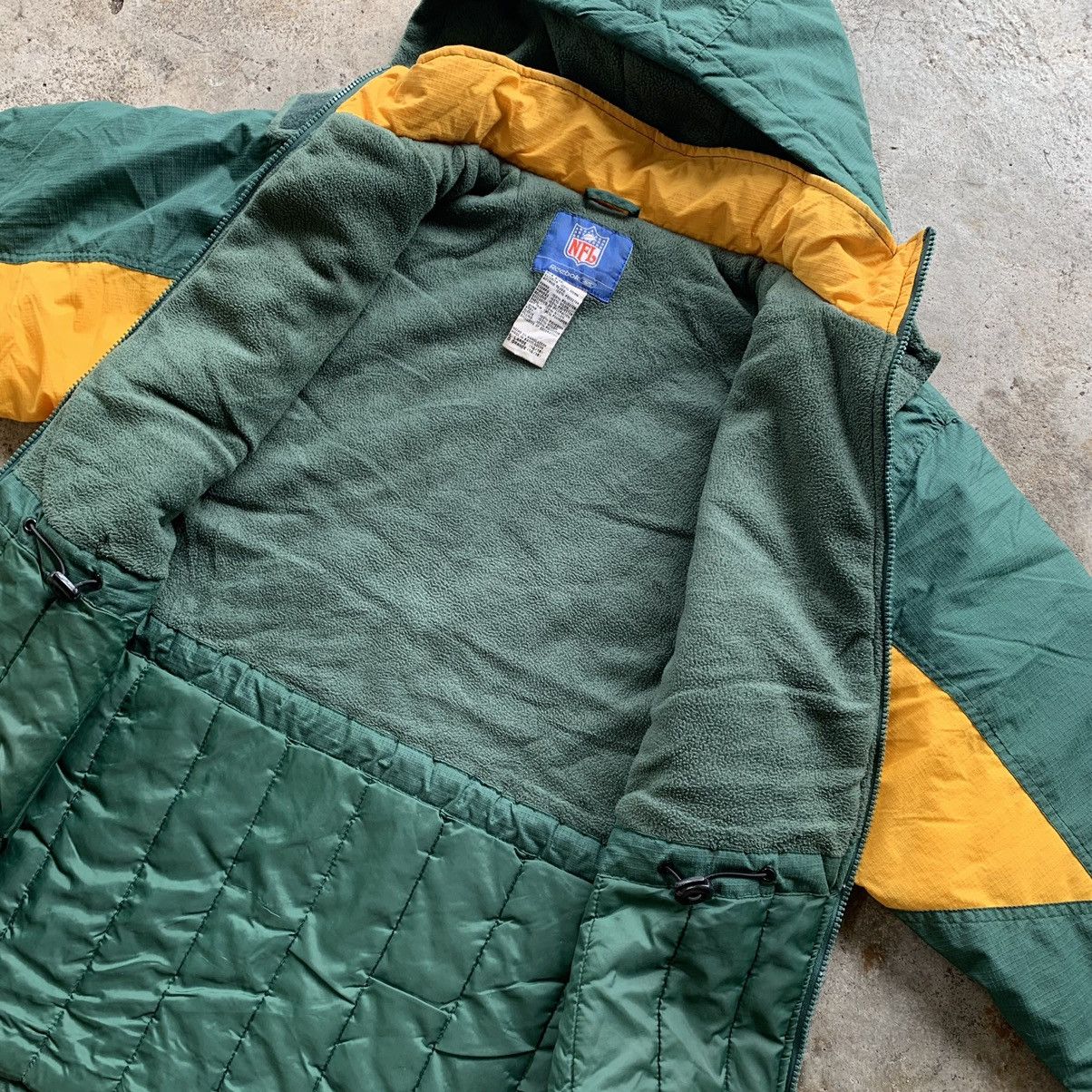 NFL NFL Packers x Reebok fleece inside parkas zipper jacket Size US L / EU 52-54 / 3 - 8 Thumbnail