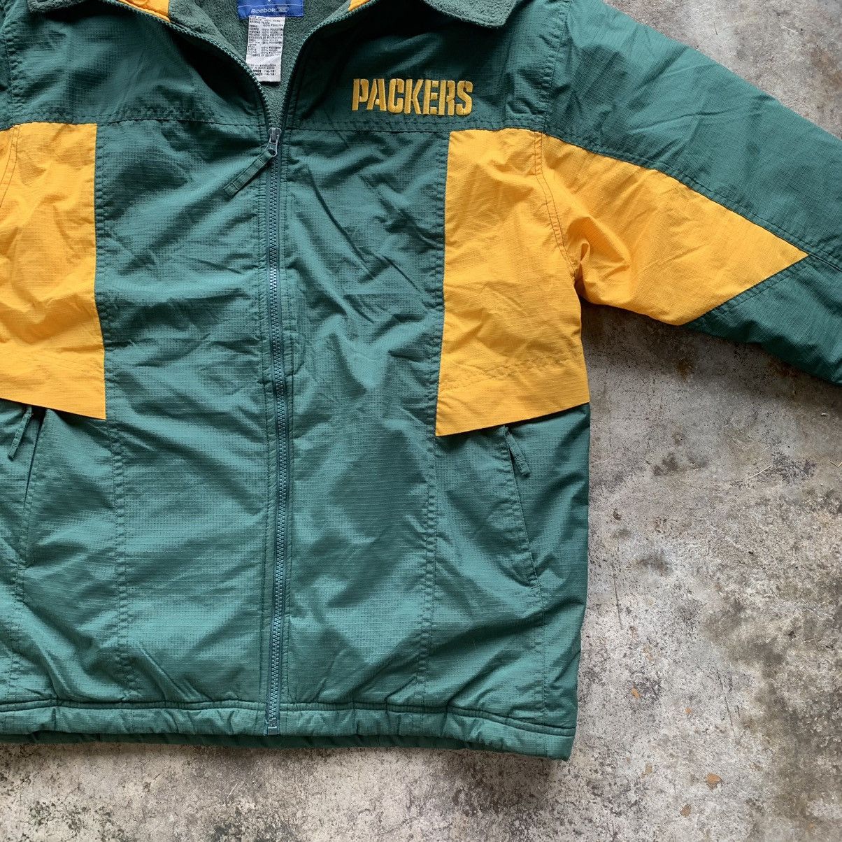 NFL NFL Packers x Reebok fleece inside parkas zipper jacket Size US L / EU 52-54 / 3 - 9 Thumbnail