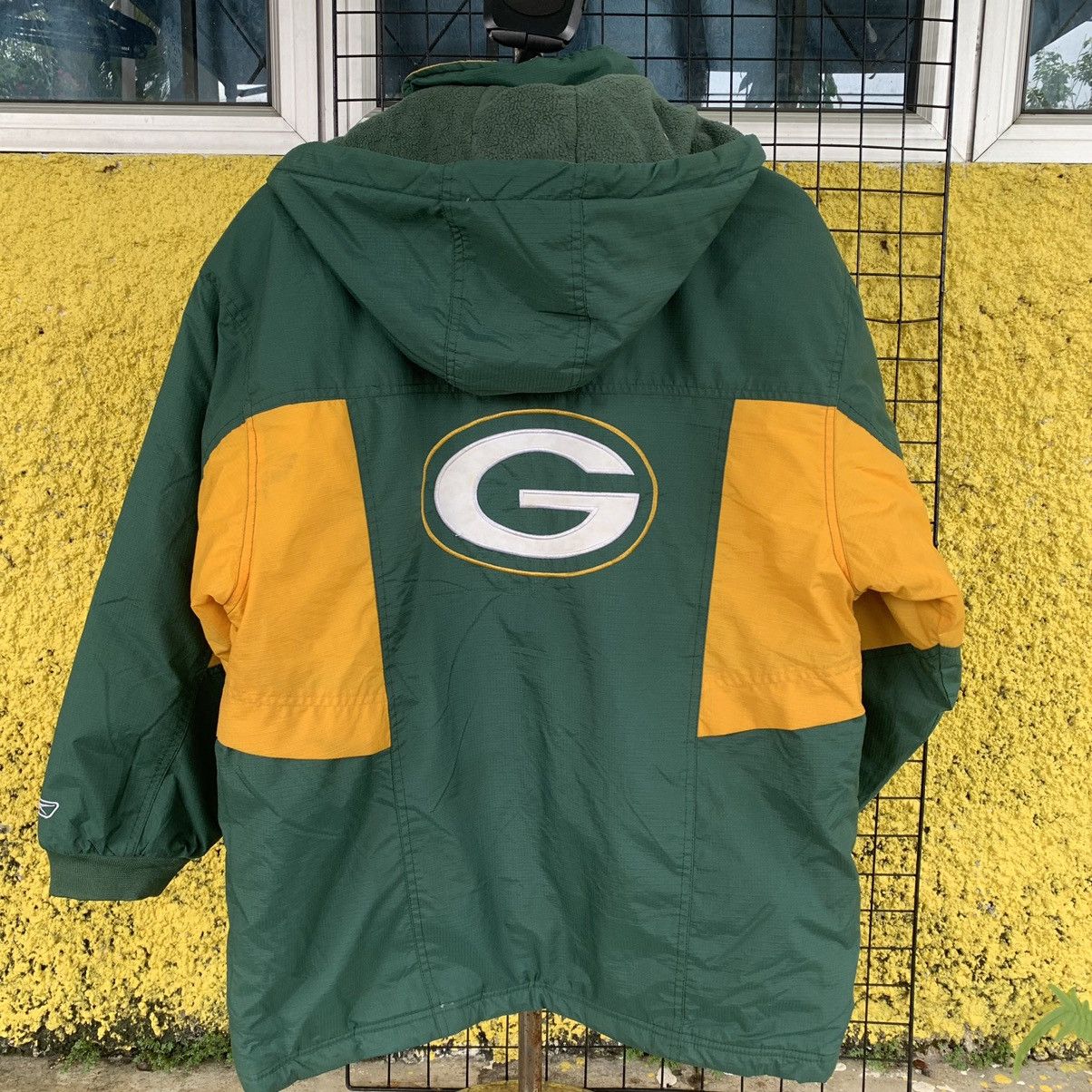 NFL NFL Packers x Reebok fleece inside parkas zipper jacket Size US L / EU 52-54 / 3 - 11 Thumbnail